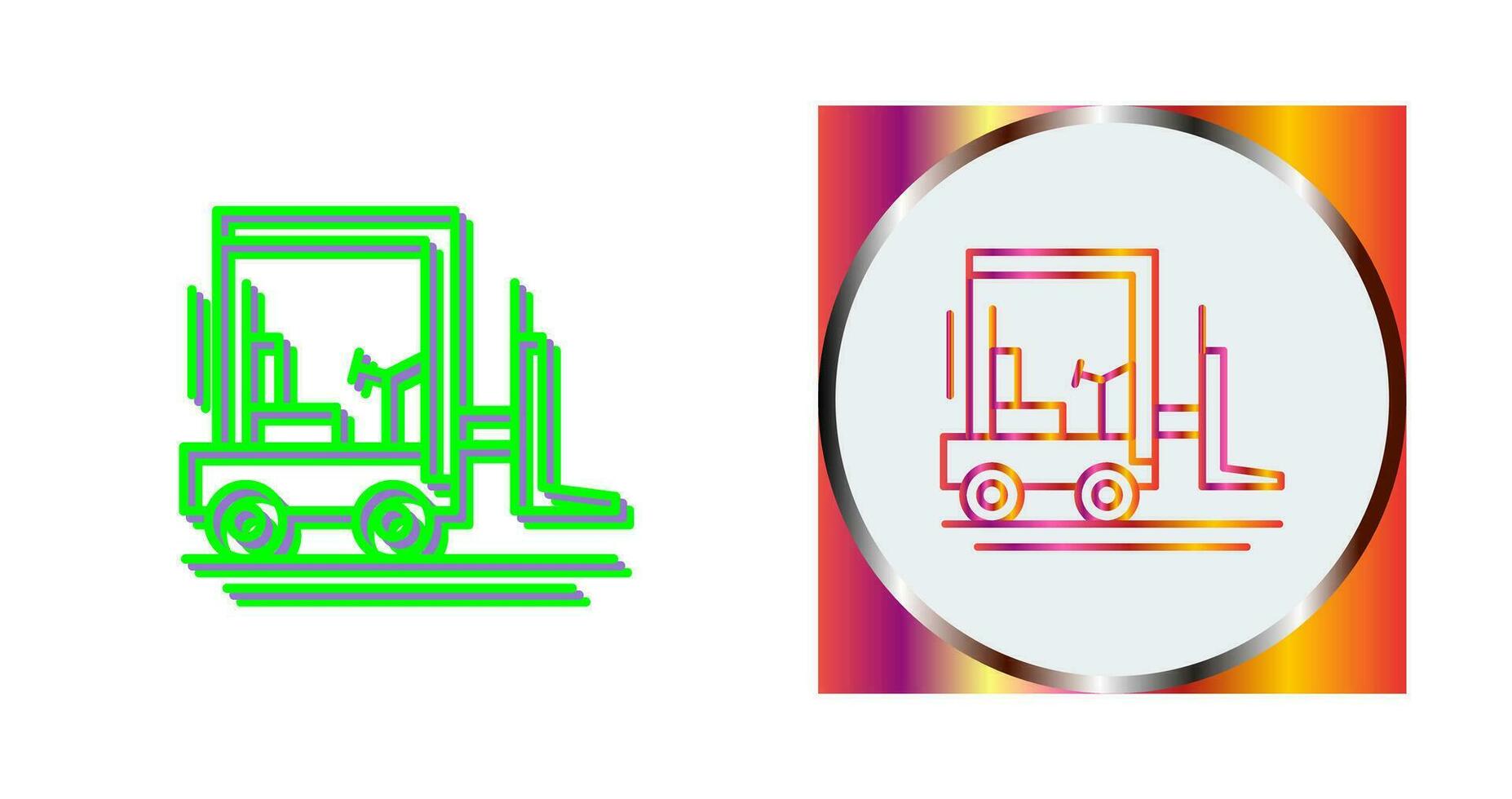 Forklift Vector Icon