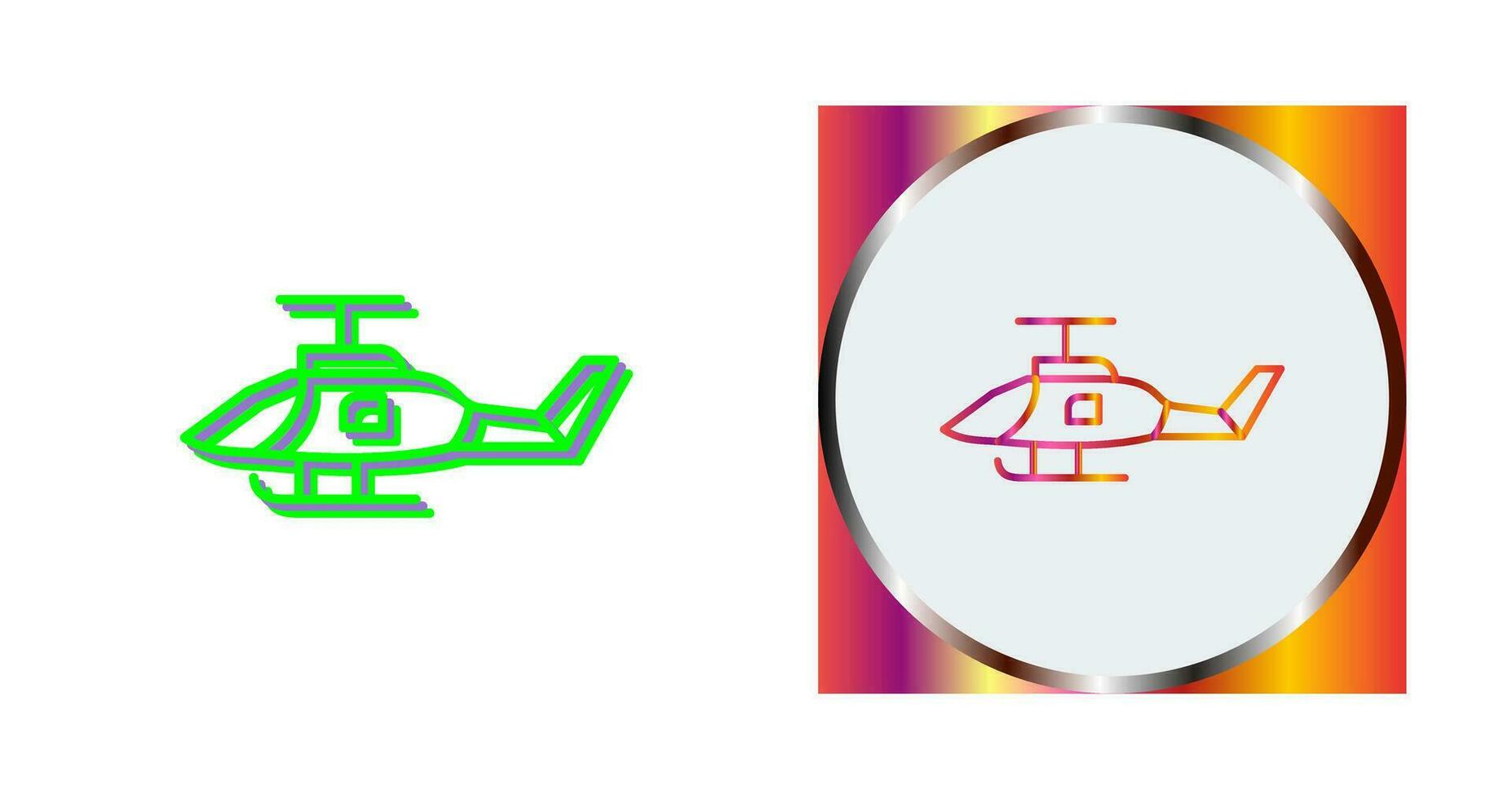 Military Helicopter Vector Icon