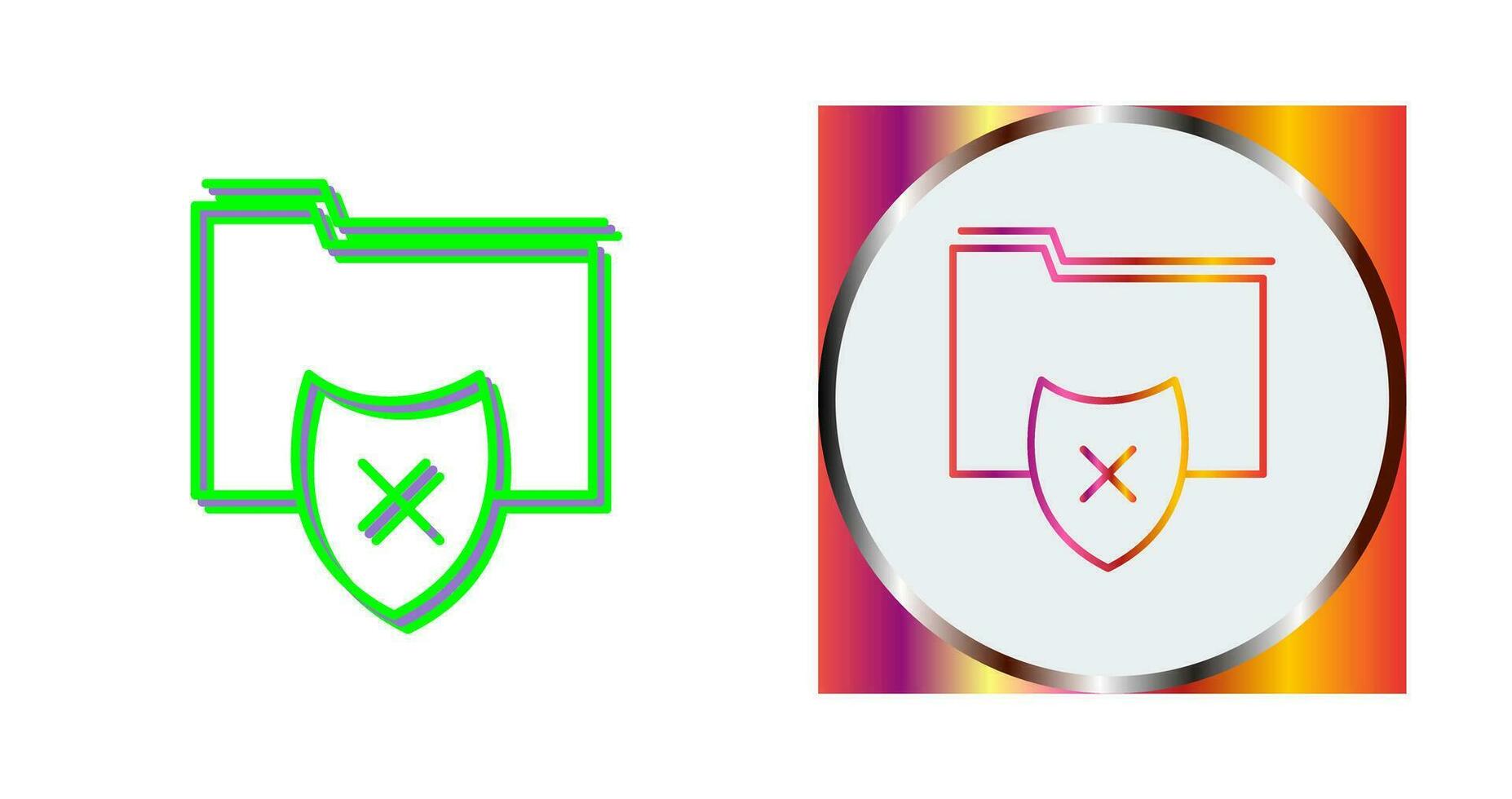Vulnerable Folder Vector Icon