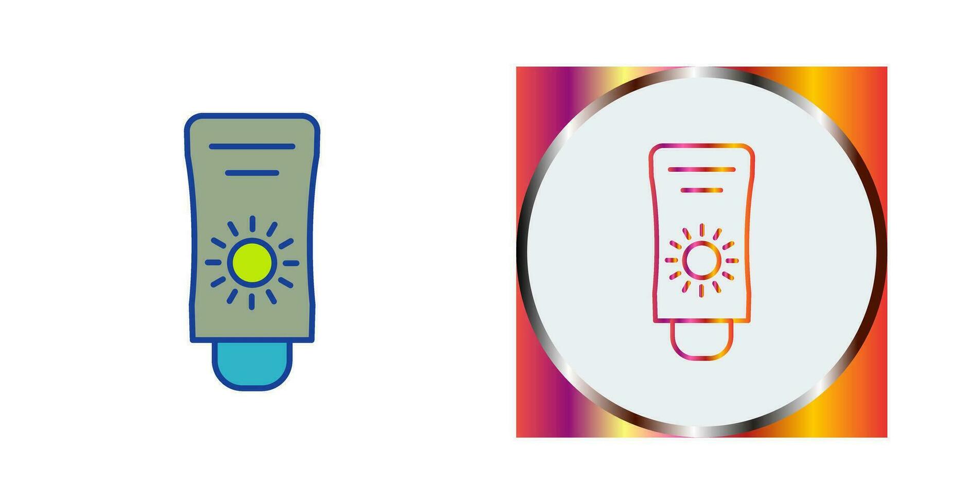Sun Cream Vector Icon