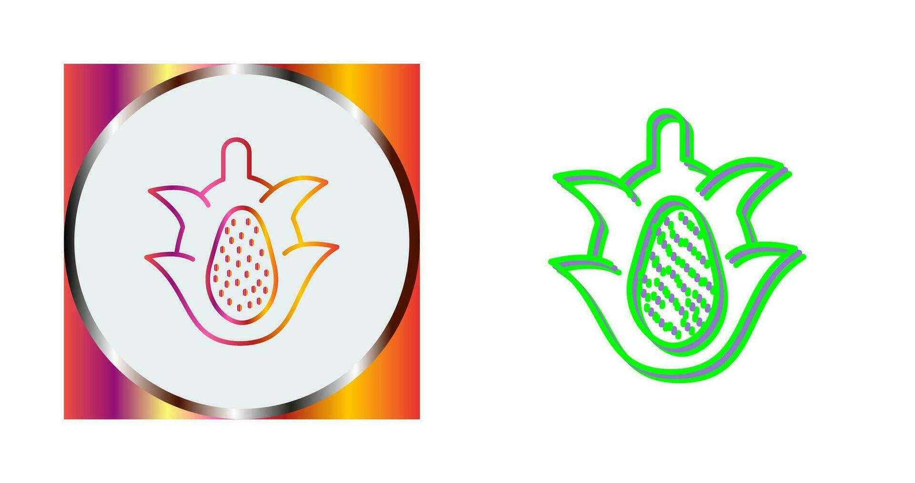 icono de vector de fruta de dragón