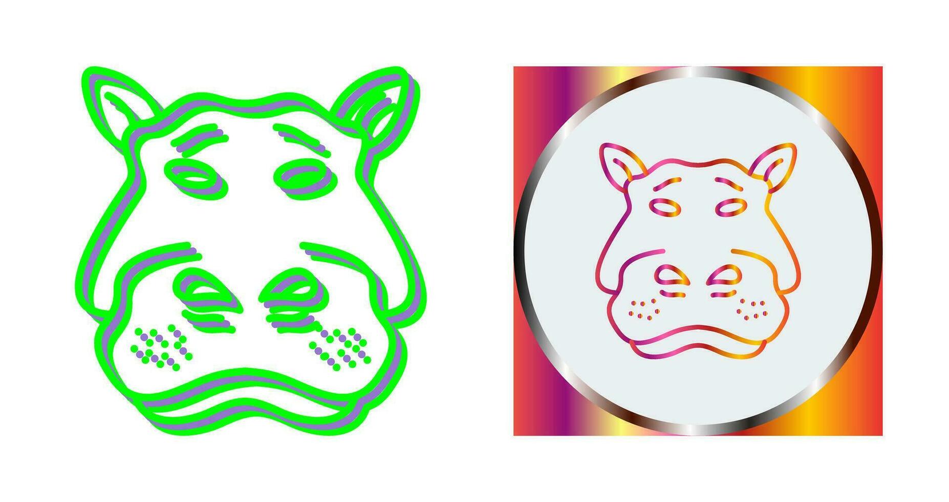 Hippo Vector Icon