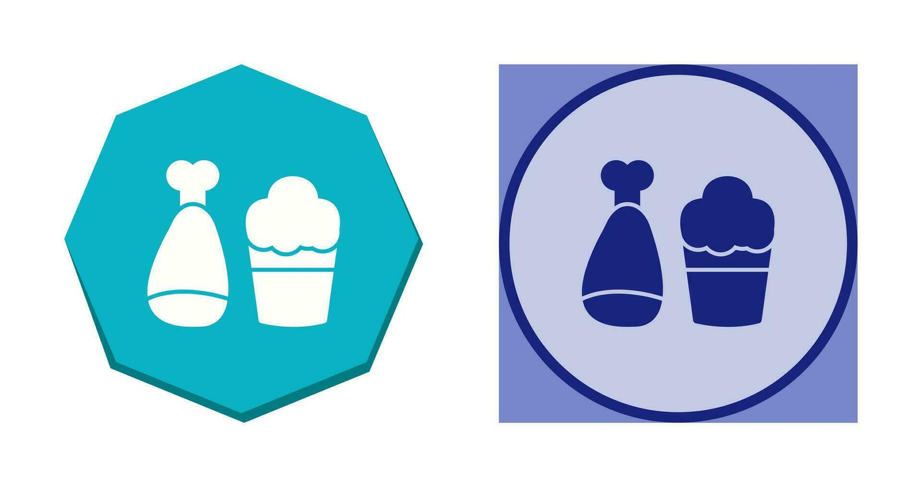 Food and Beer Vector Icon