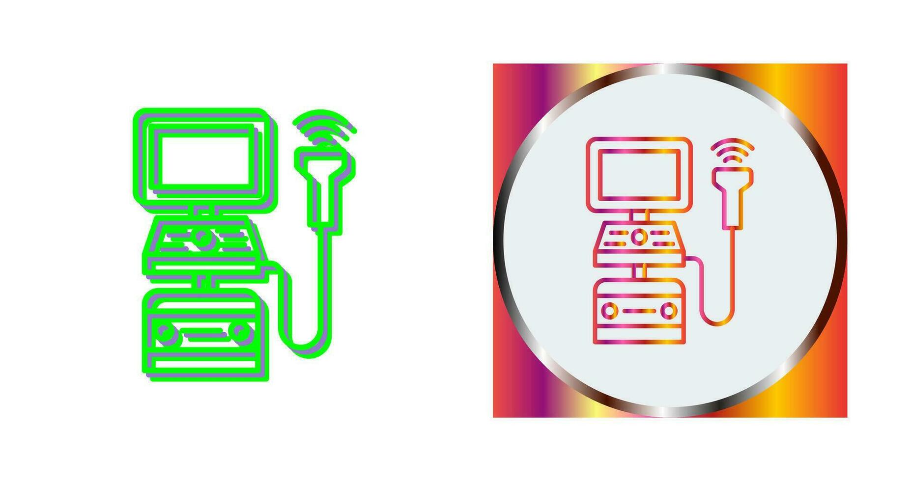 Ultrasound Machine Vector Icon
