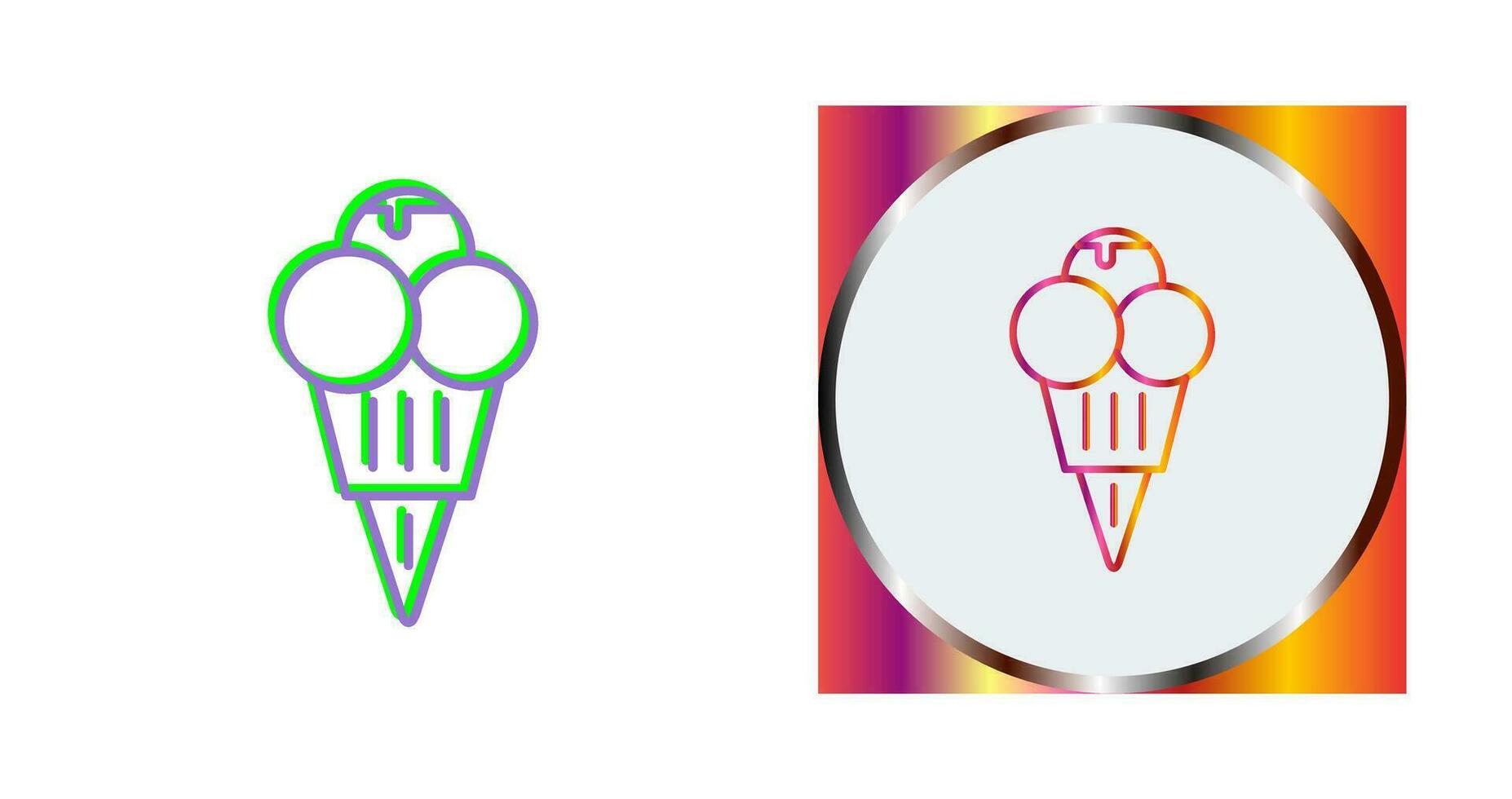 icono de vector de helado