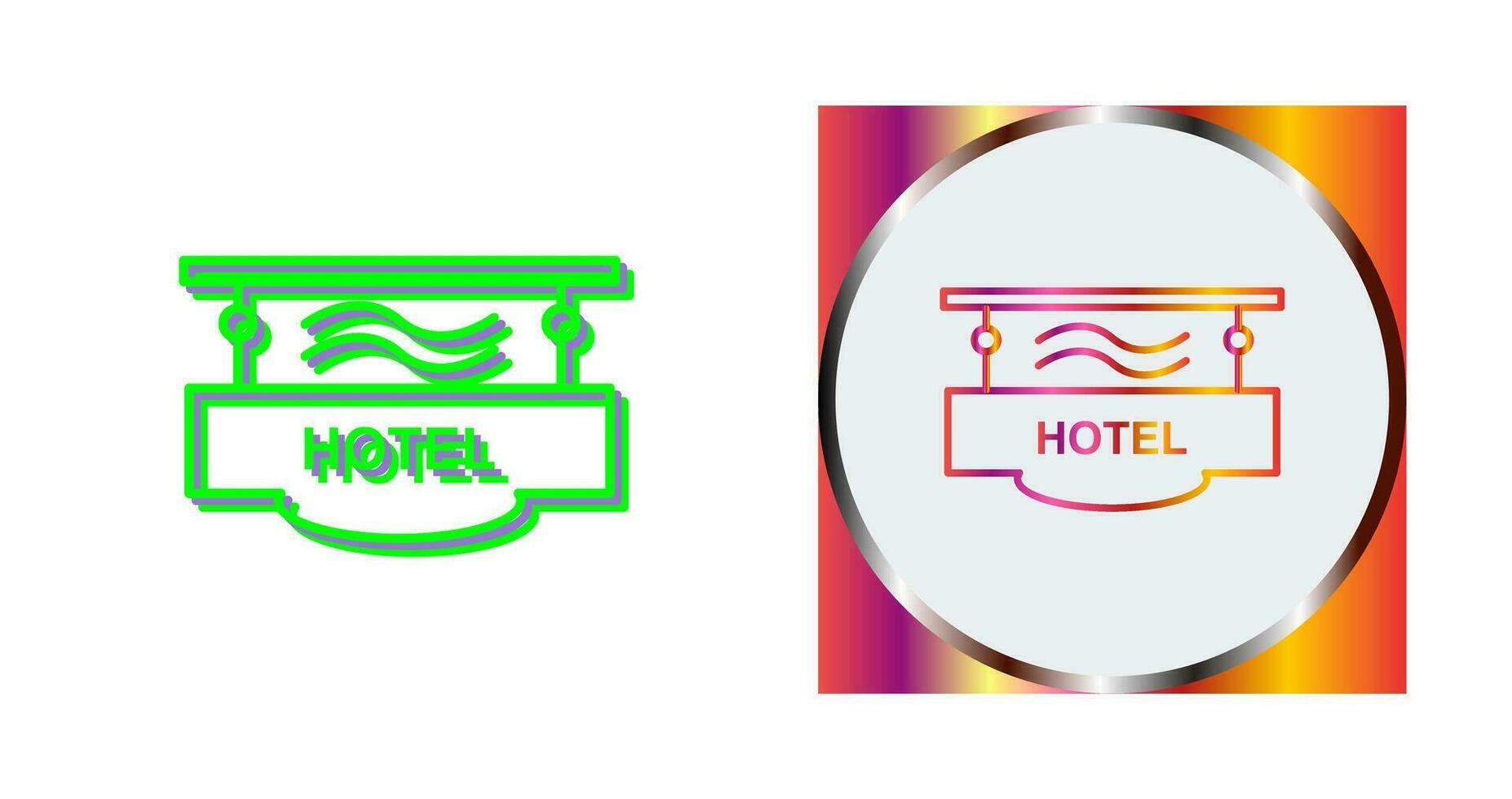Hotel Sign Vector Icon