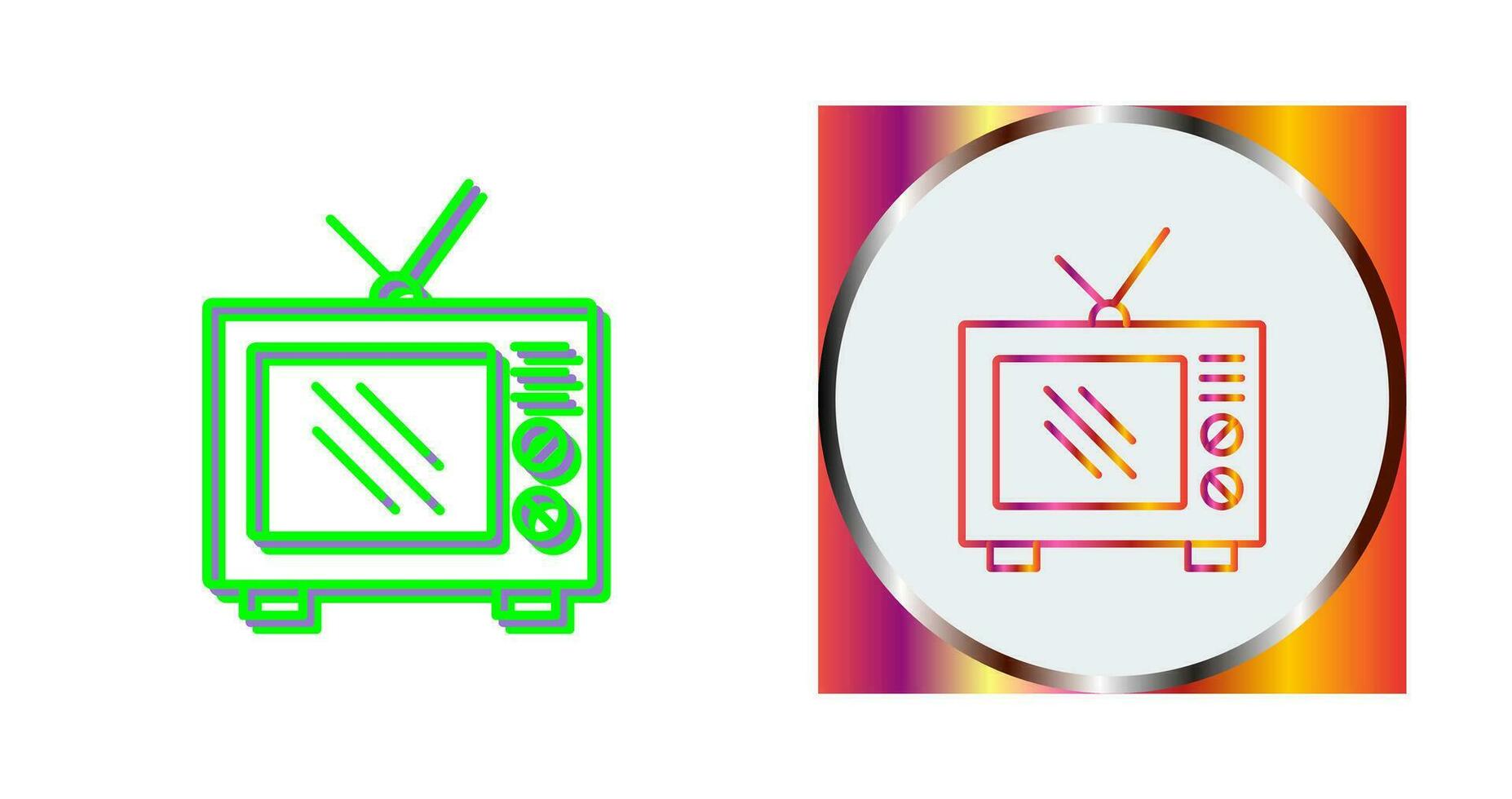 Old TV Vector Icon