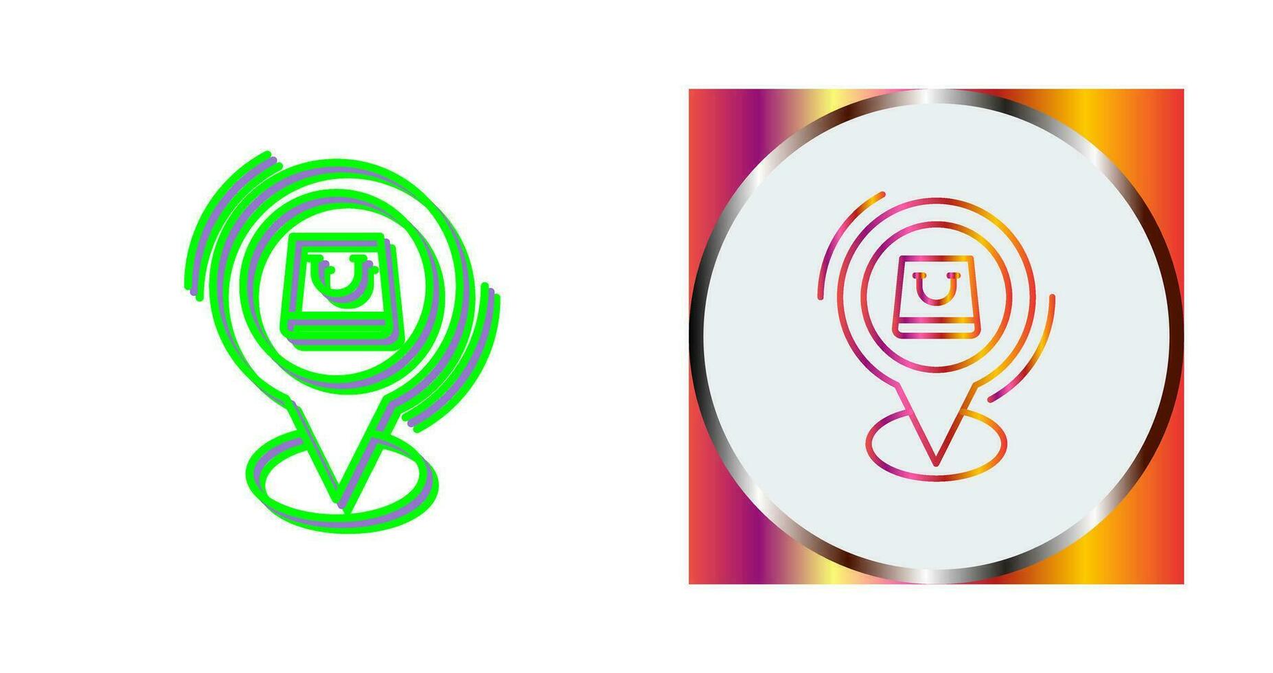 Shop Location Vector Icon