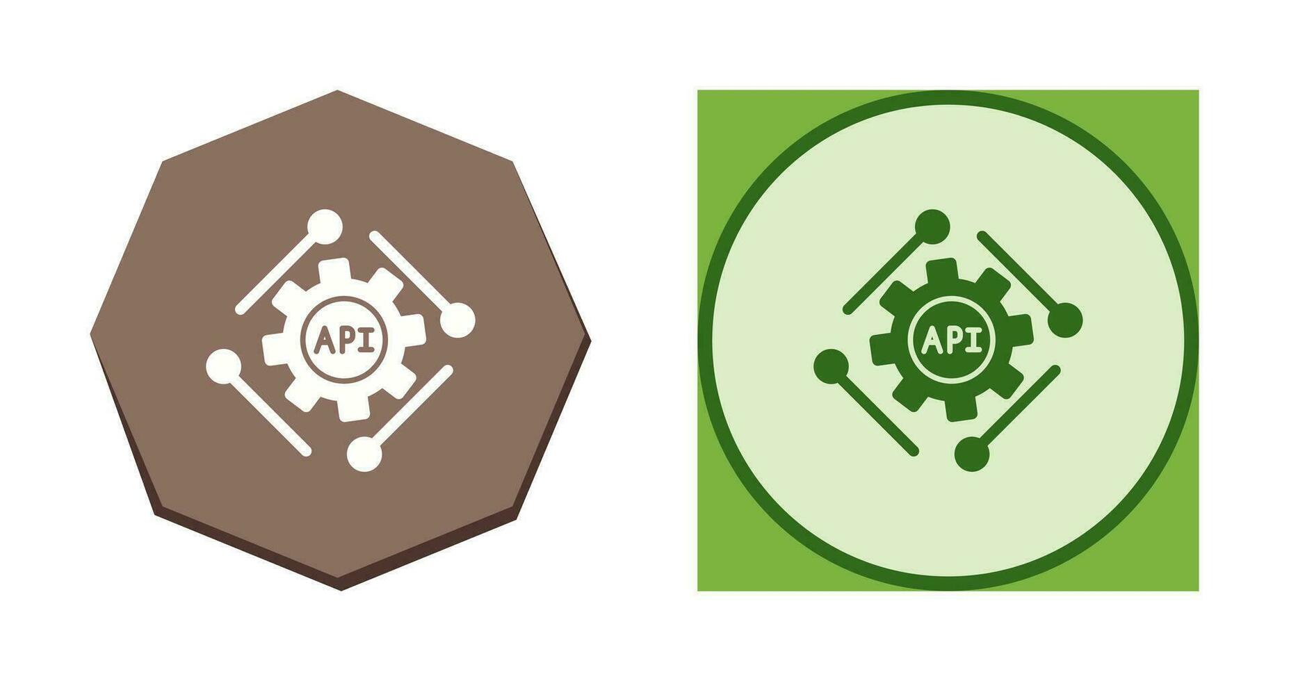 icono de vector de api