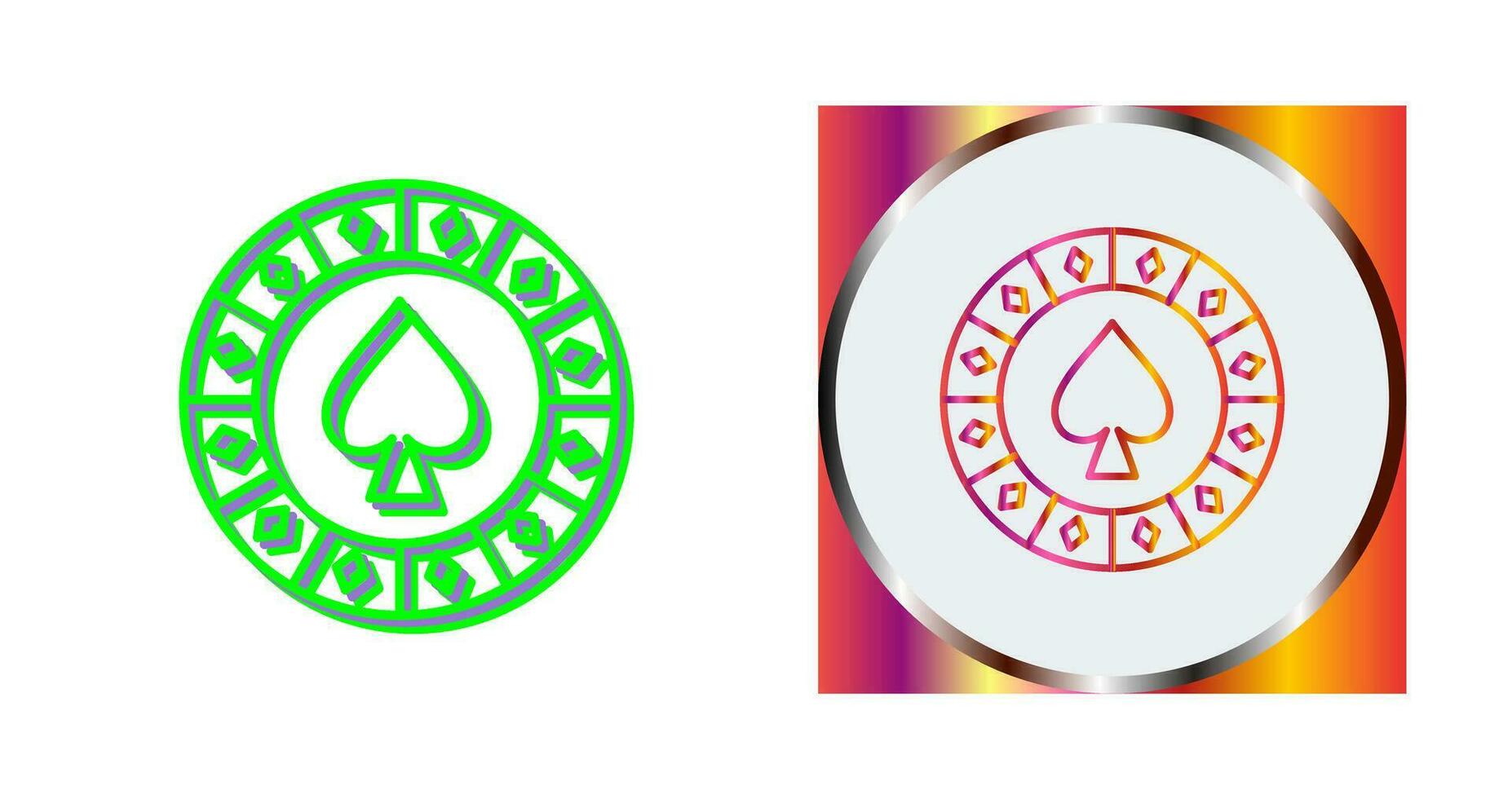 Spade Chip Vector Icon