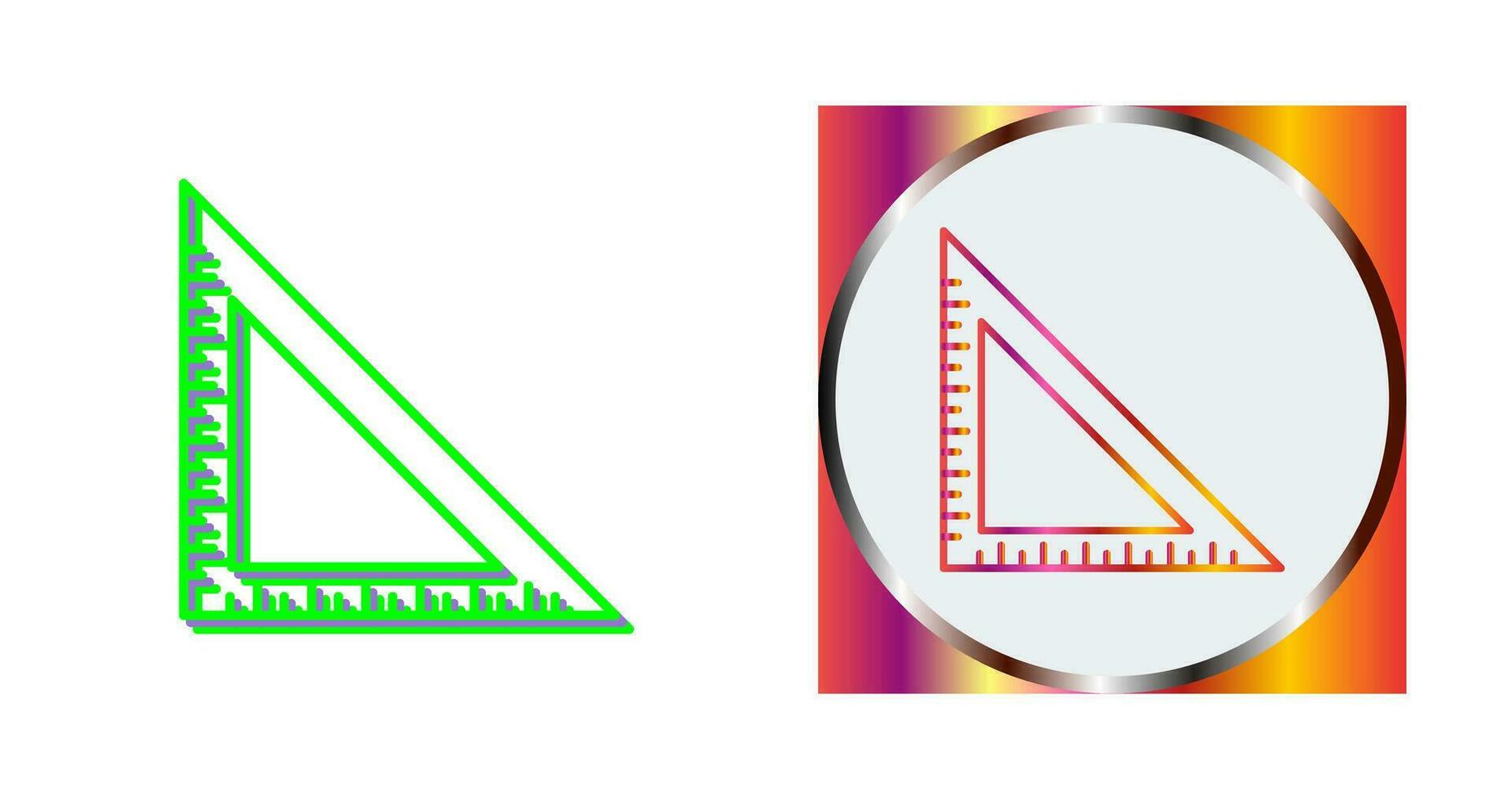 Set Square Vector Icon