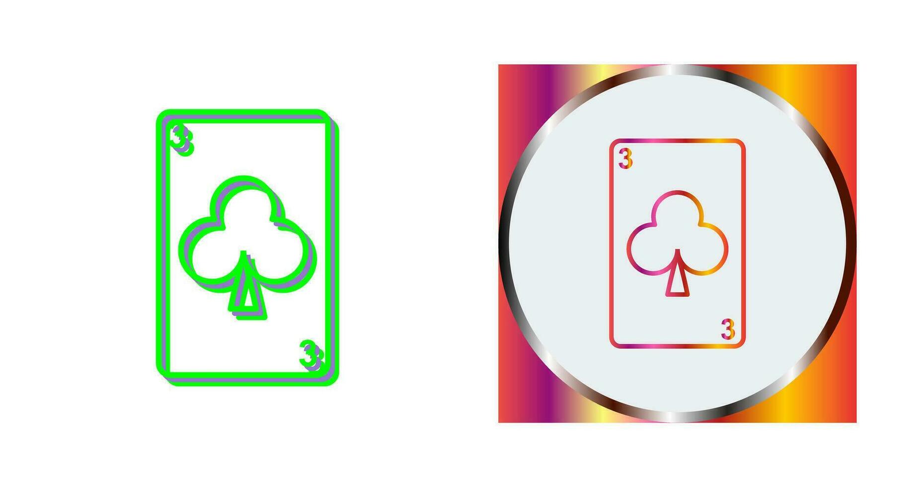 Clubs Card Vector Icon