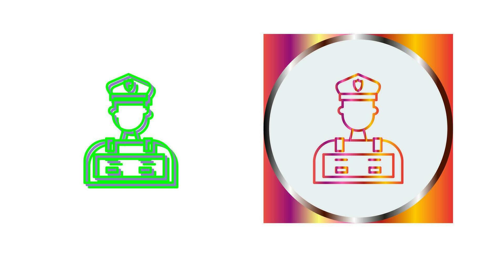 Police Man Vector Icon