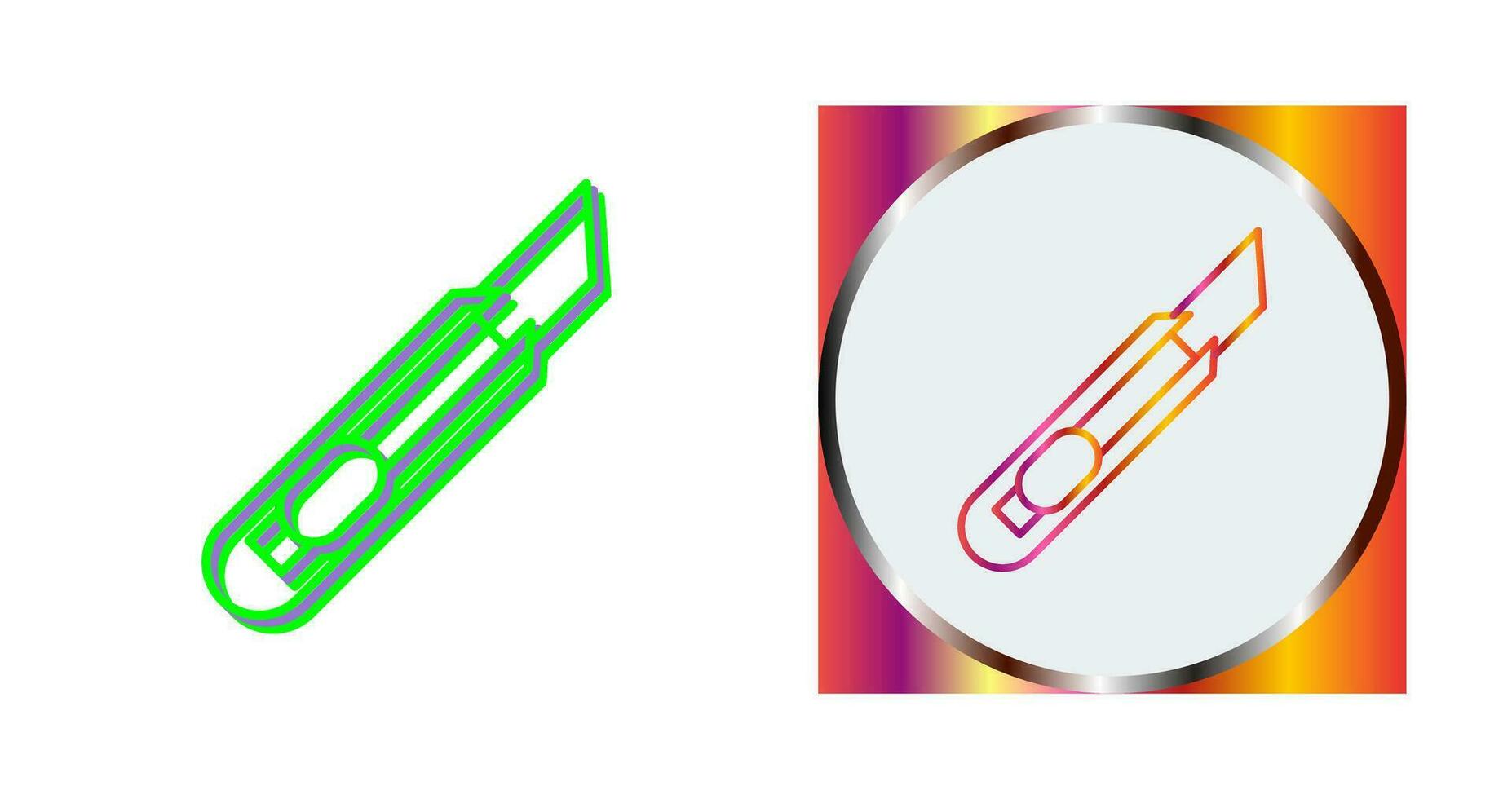Stationery Knife Vector Icon