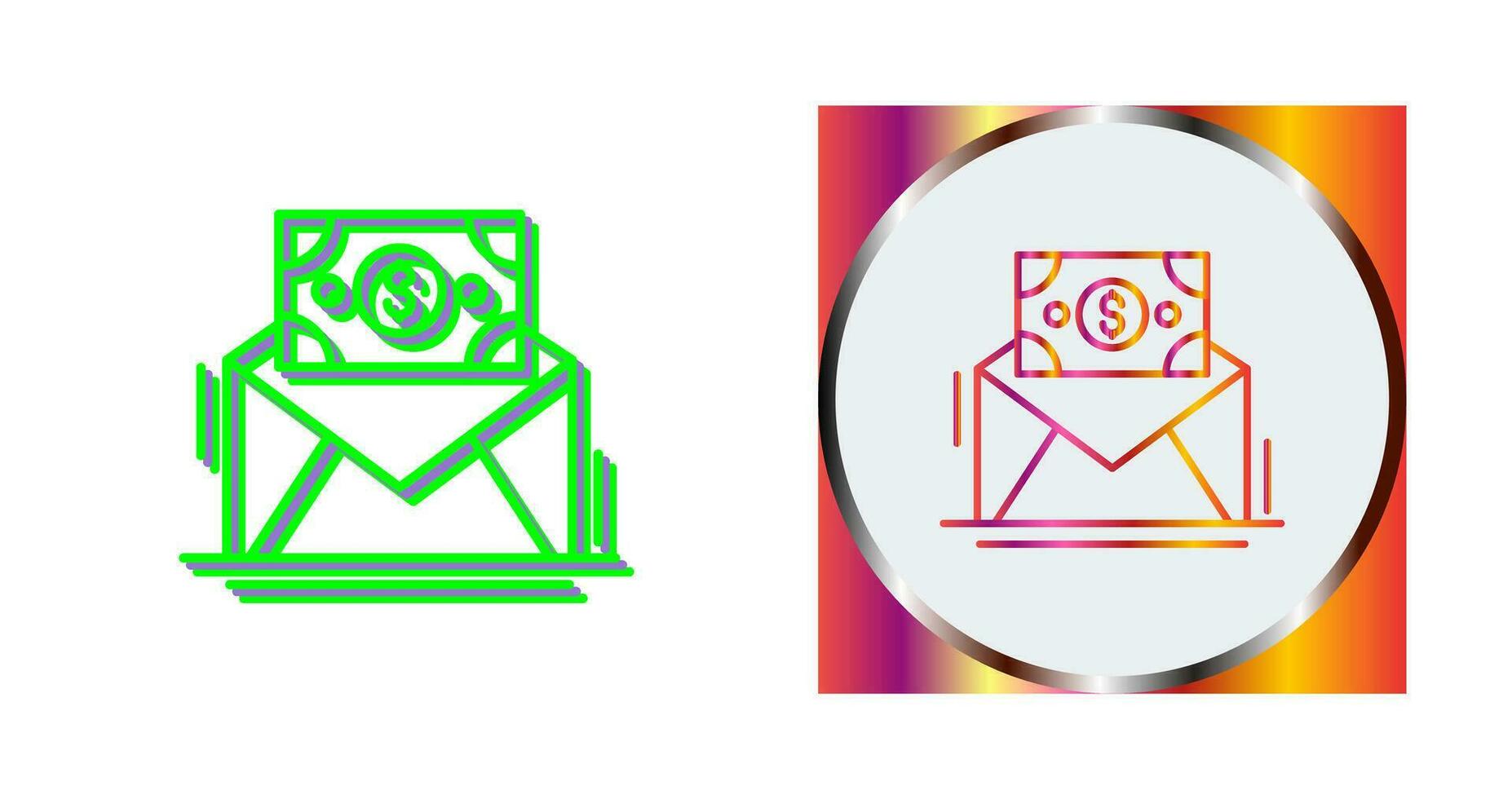 Mail Coin Vector Icon