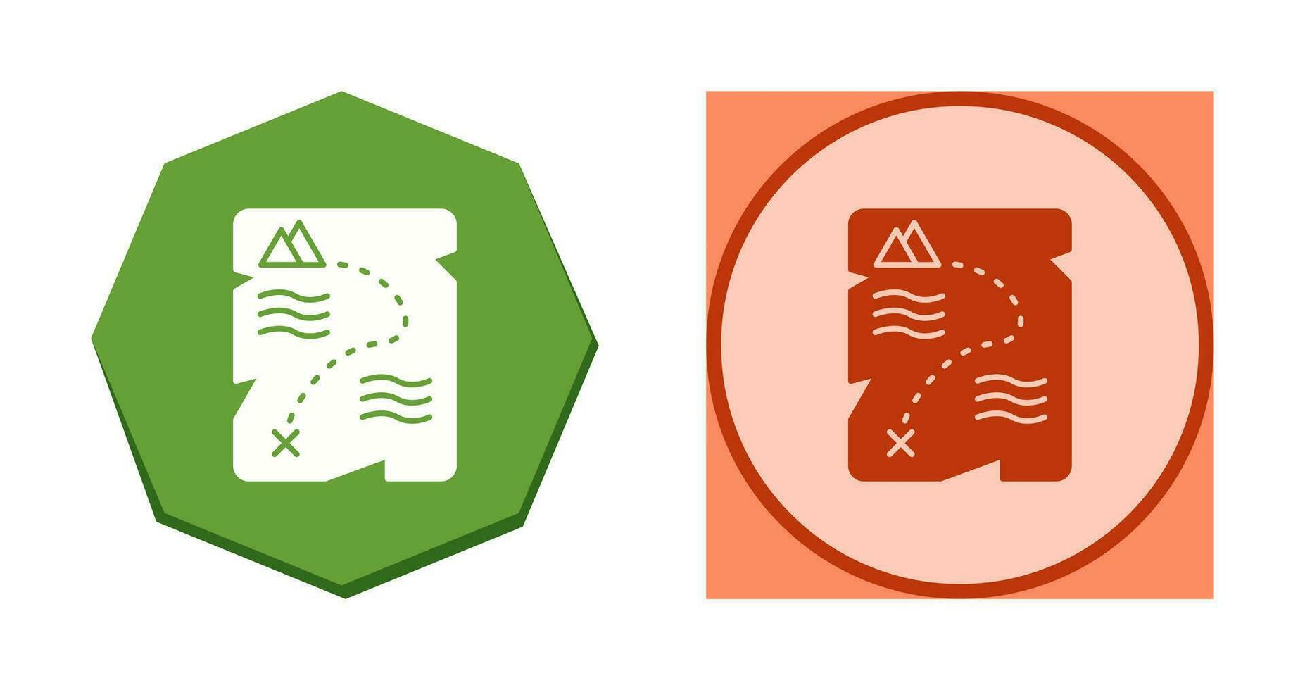 Treasure Map Vector Icon