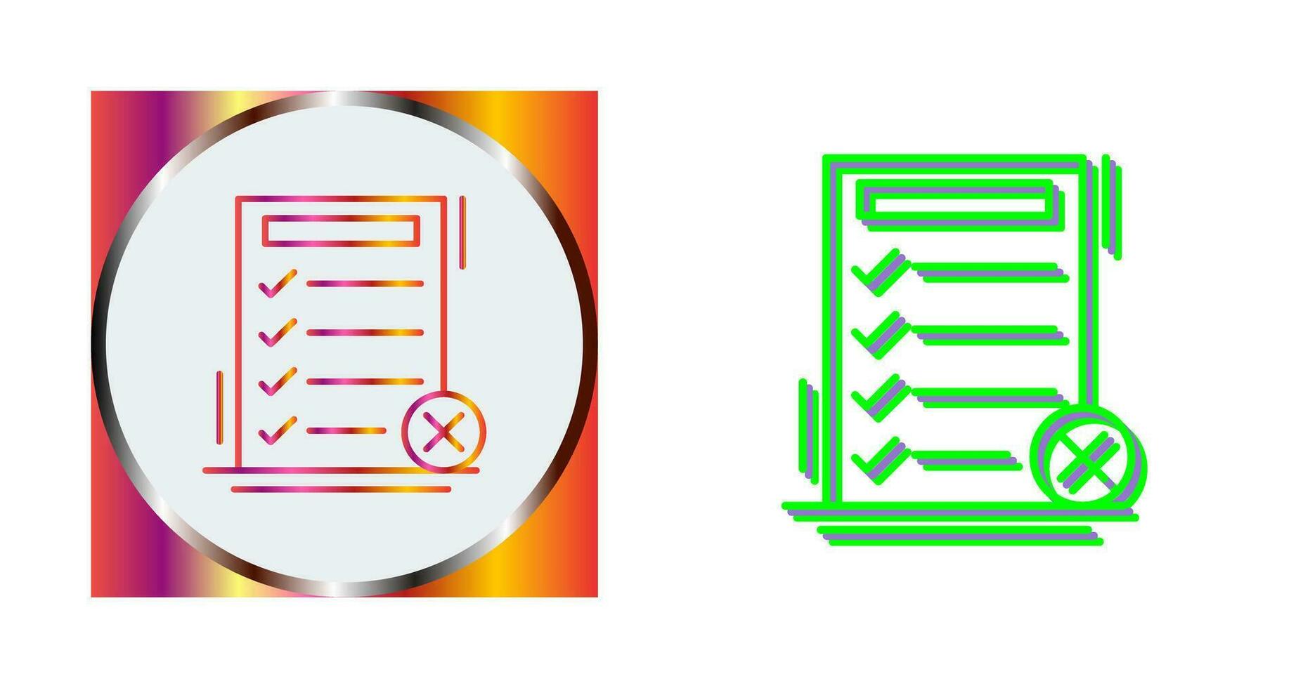 Fake List Vector Icon