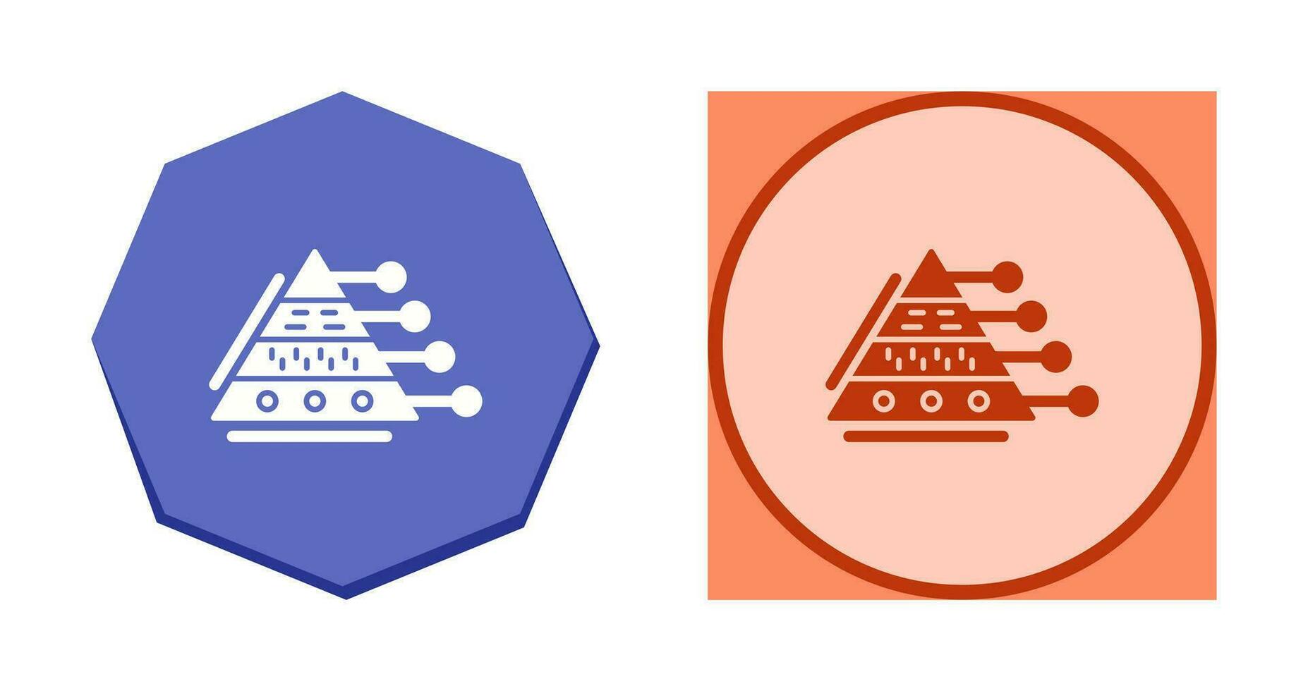 Pyramid Graph Vector Icon