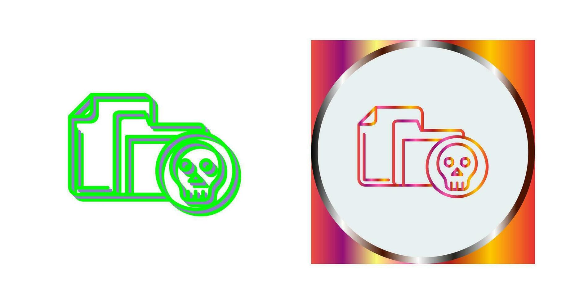 Infected File Vector Icon
