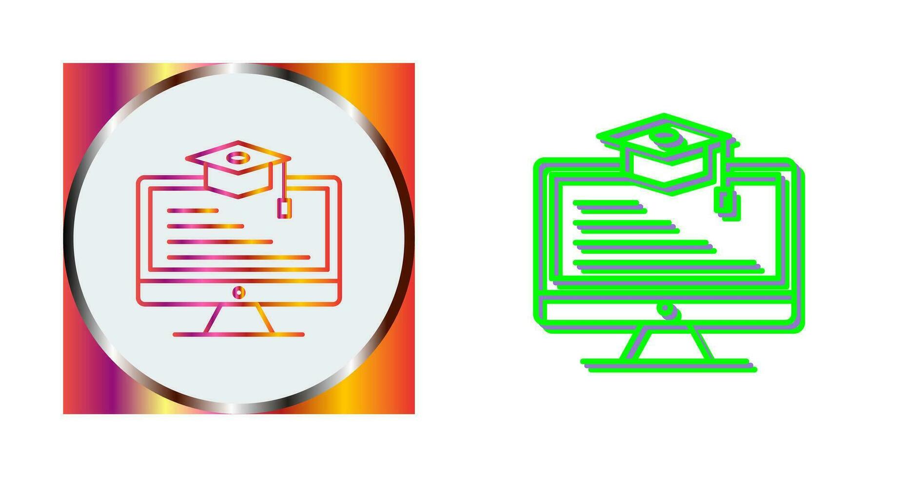 Online Learning Vector Icon
