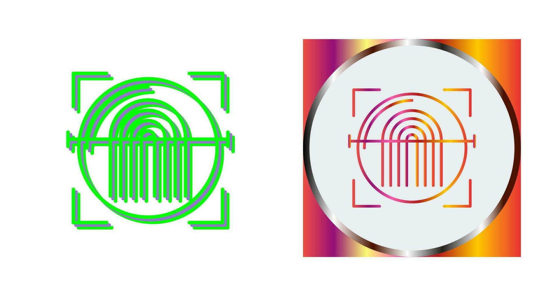 Fingerprint Scanner Vector Icon