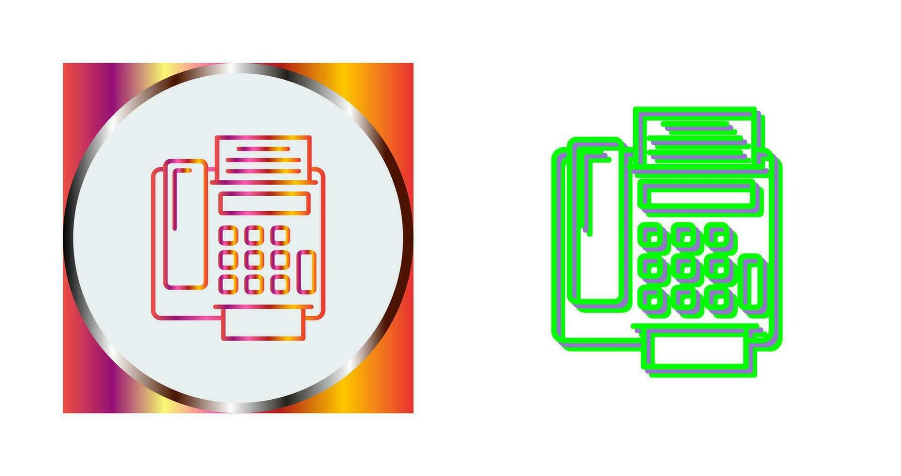 fax Machine Vector Icon