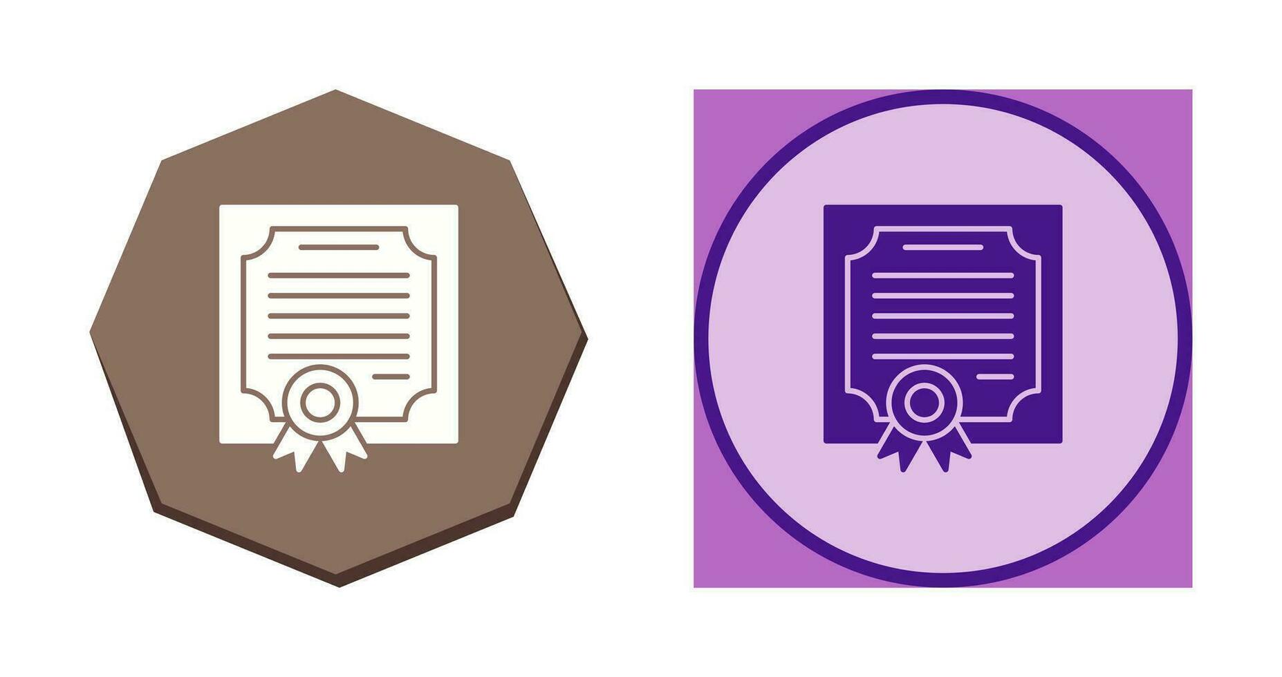 icono de vector de certificado