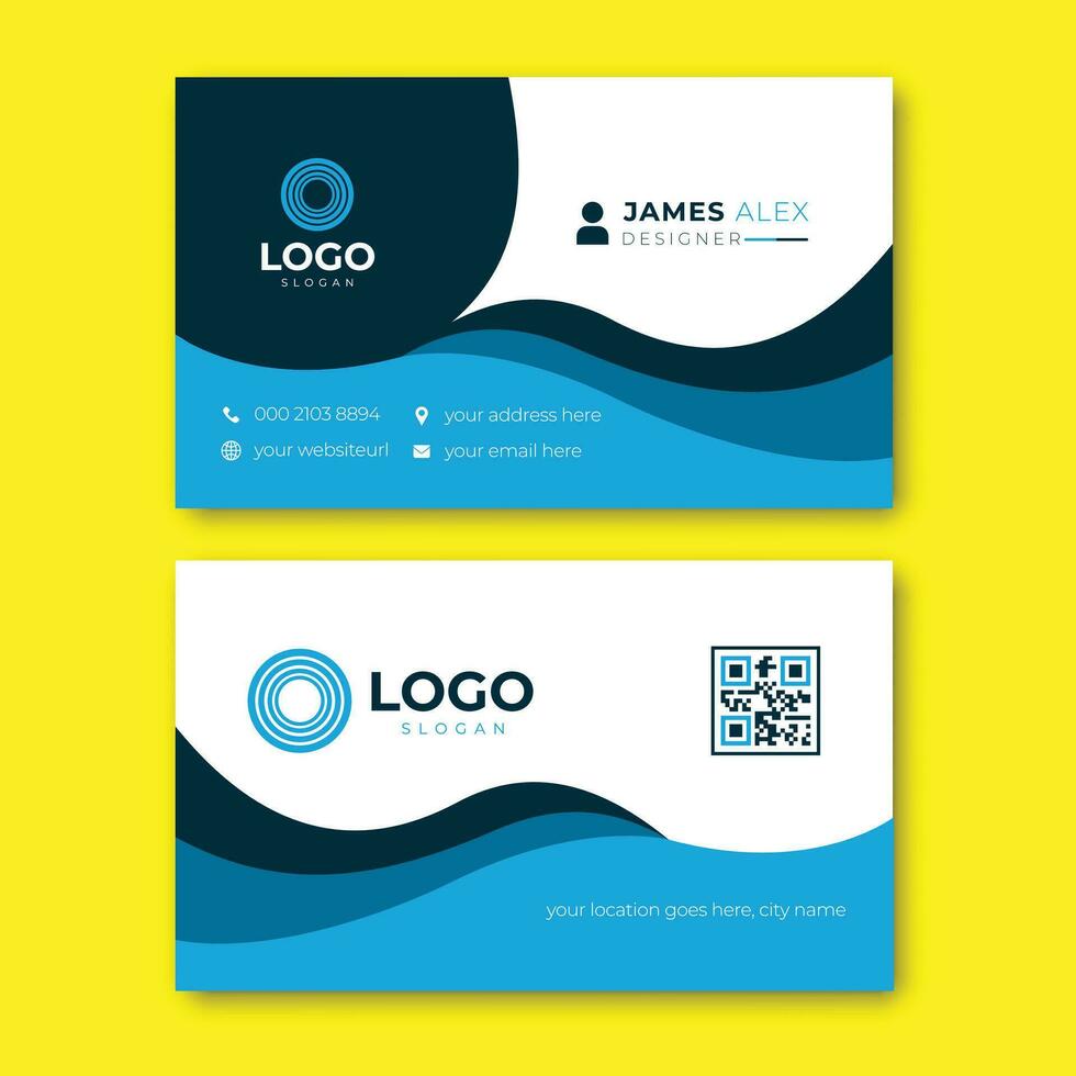 Modern And Creative Business Card Design Template vector