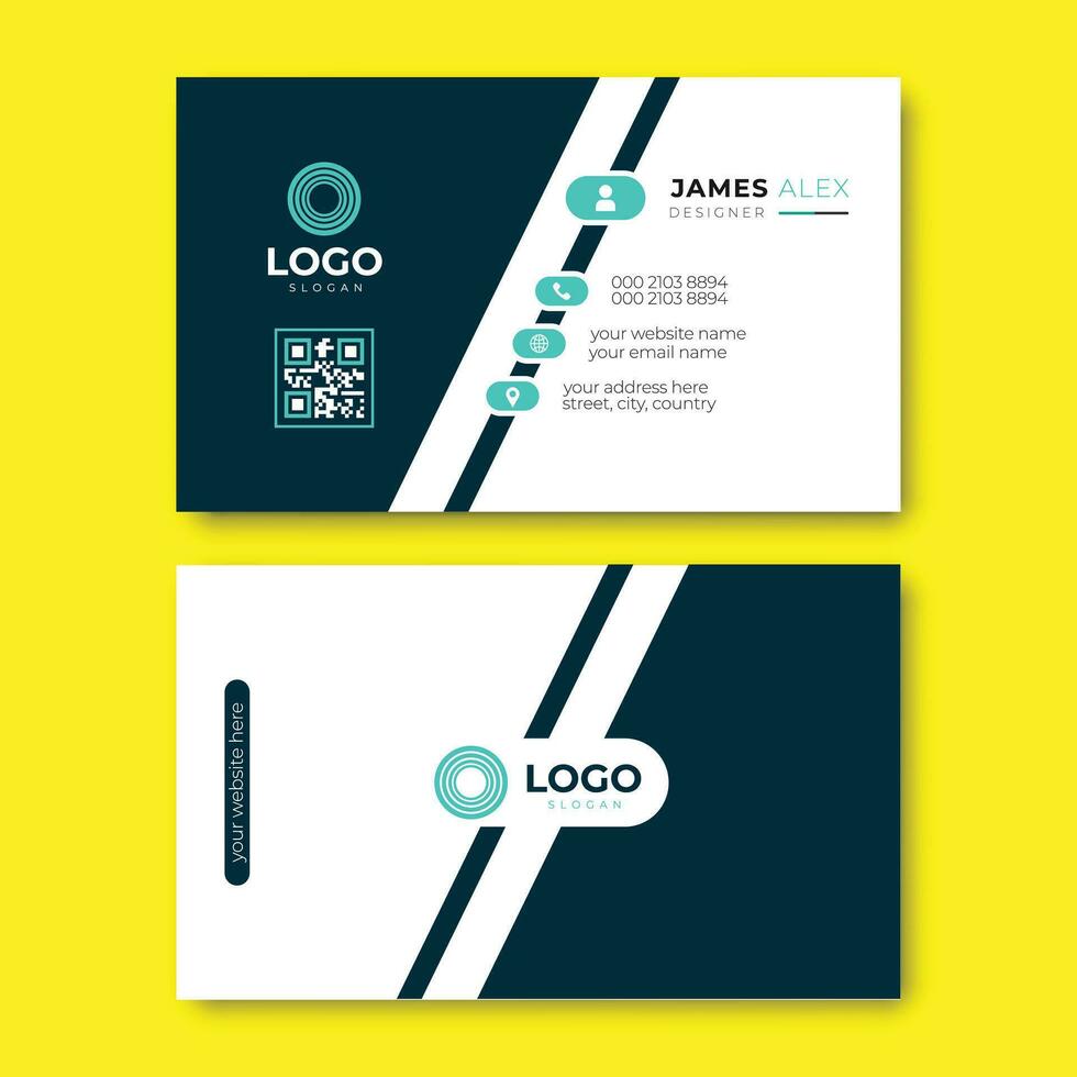 Modern And Creative Business Card Design Template vector