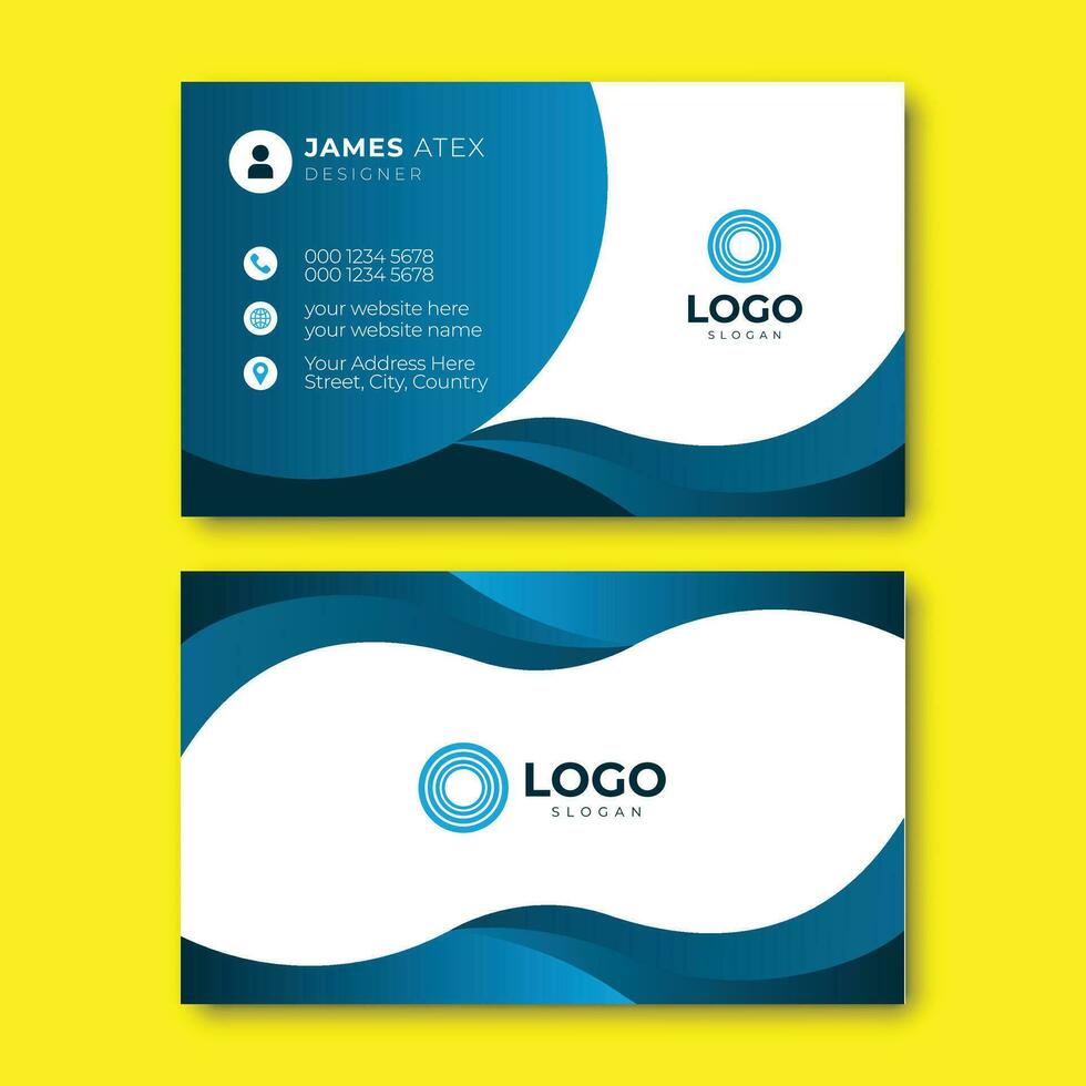 Modern And Creative Business Card Design Template vector