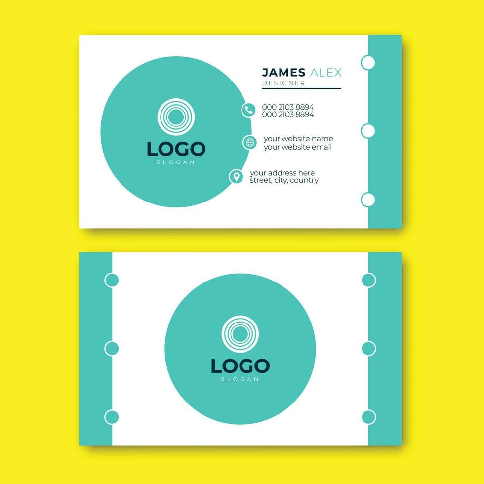 Modern And Creative Business Card Design Template vector