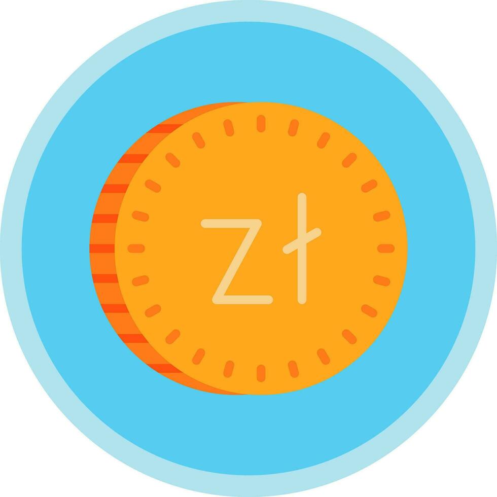 zloty vector icono diseño