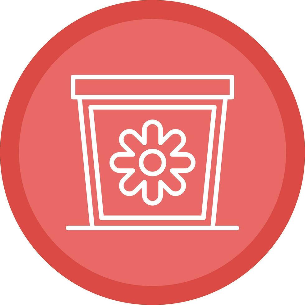 Plant Pot Vector Icon Design