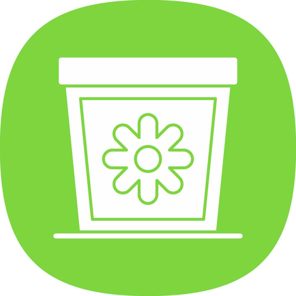 Plant Pot Vector Icon Design