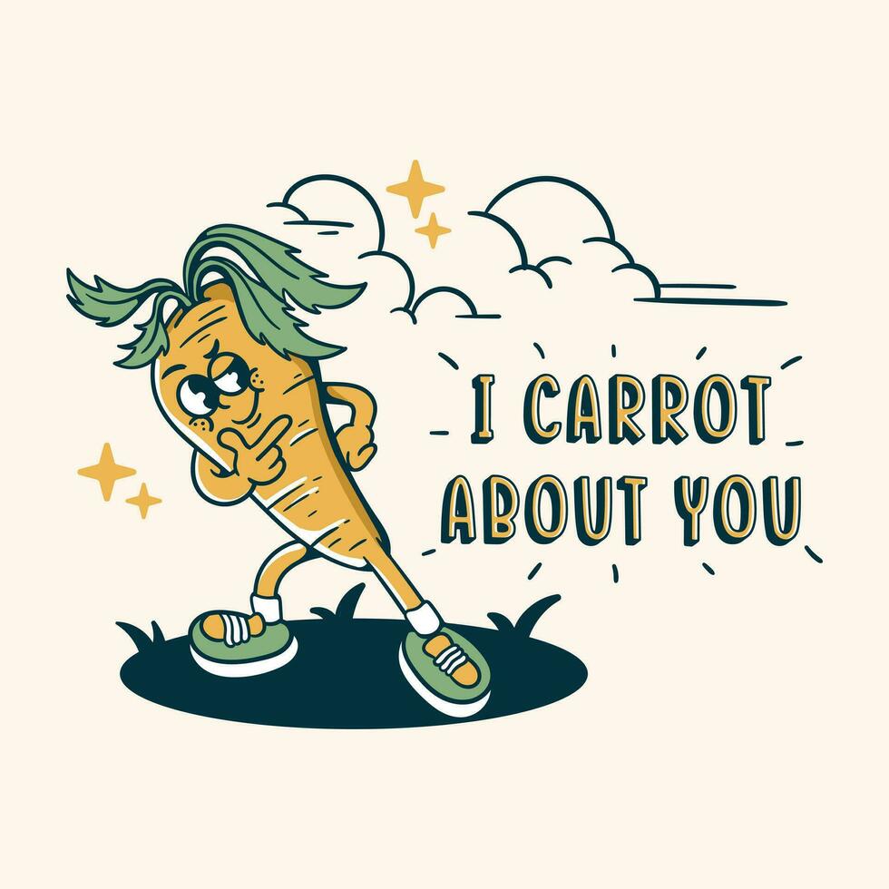 i carrot about you t shirt design vector