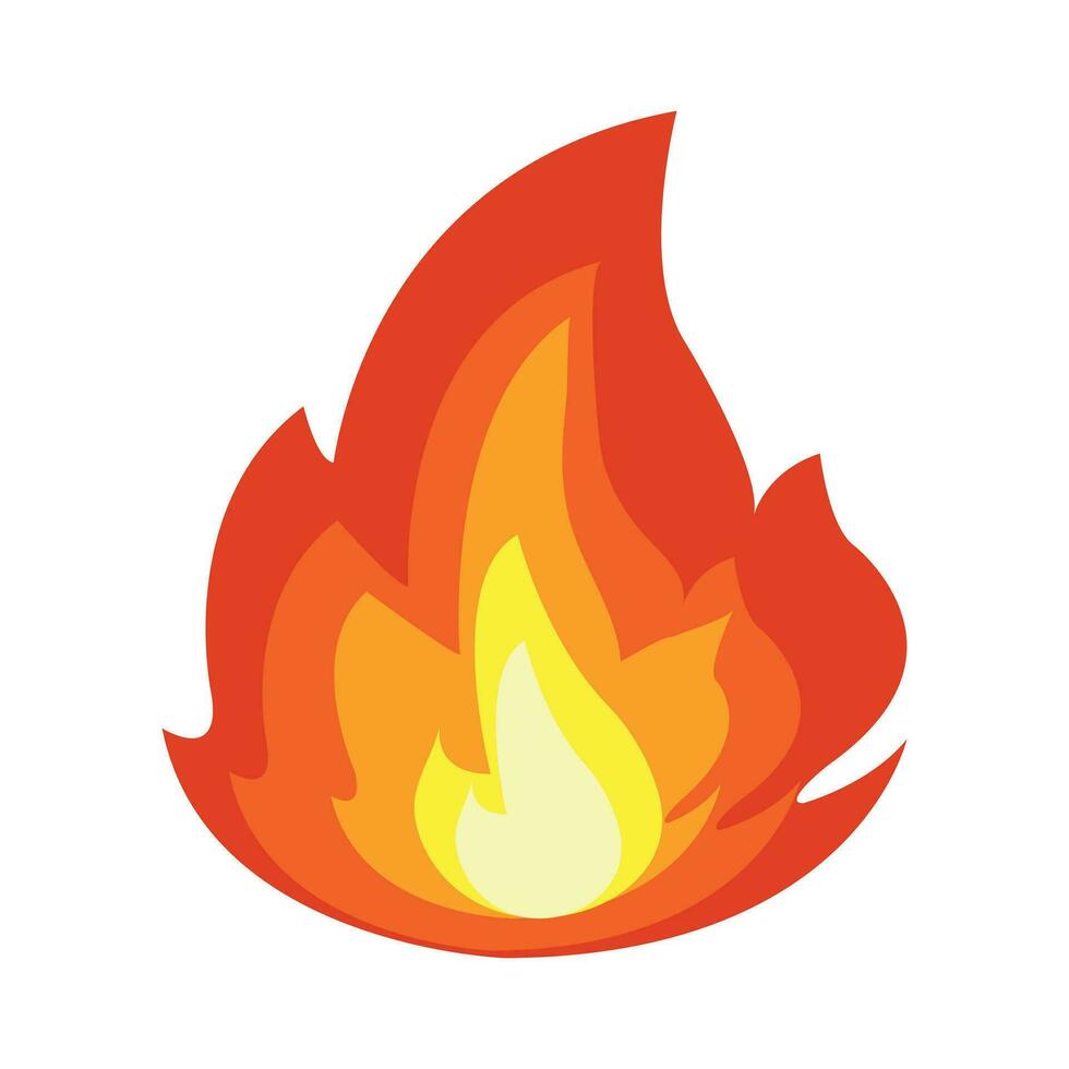 Fire symbol icon vector illustration
