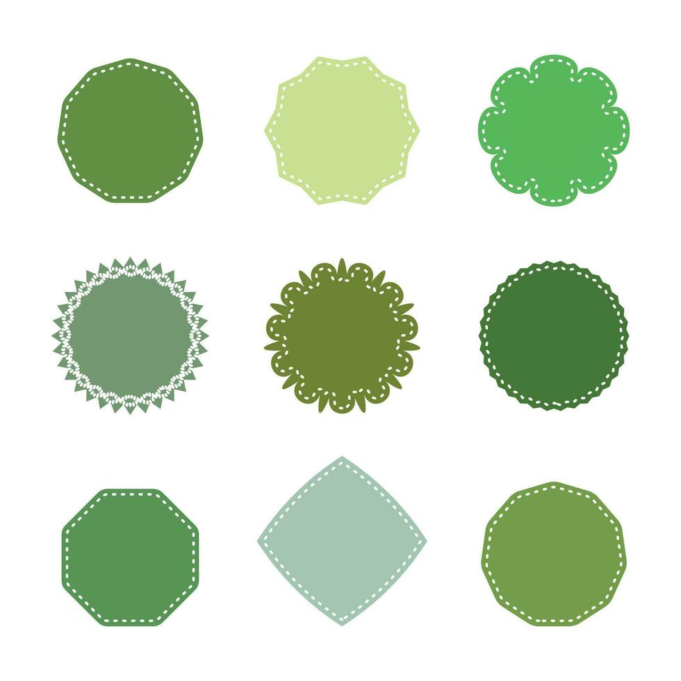 conjunto de ecológico, verde, natural iconos vector