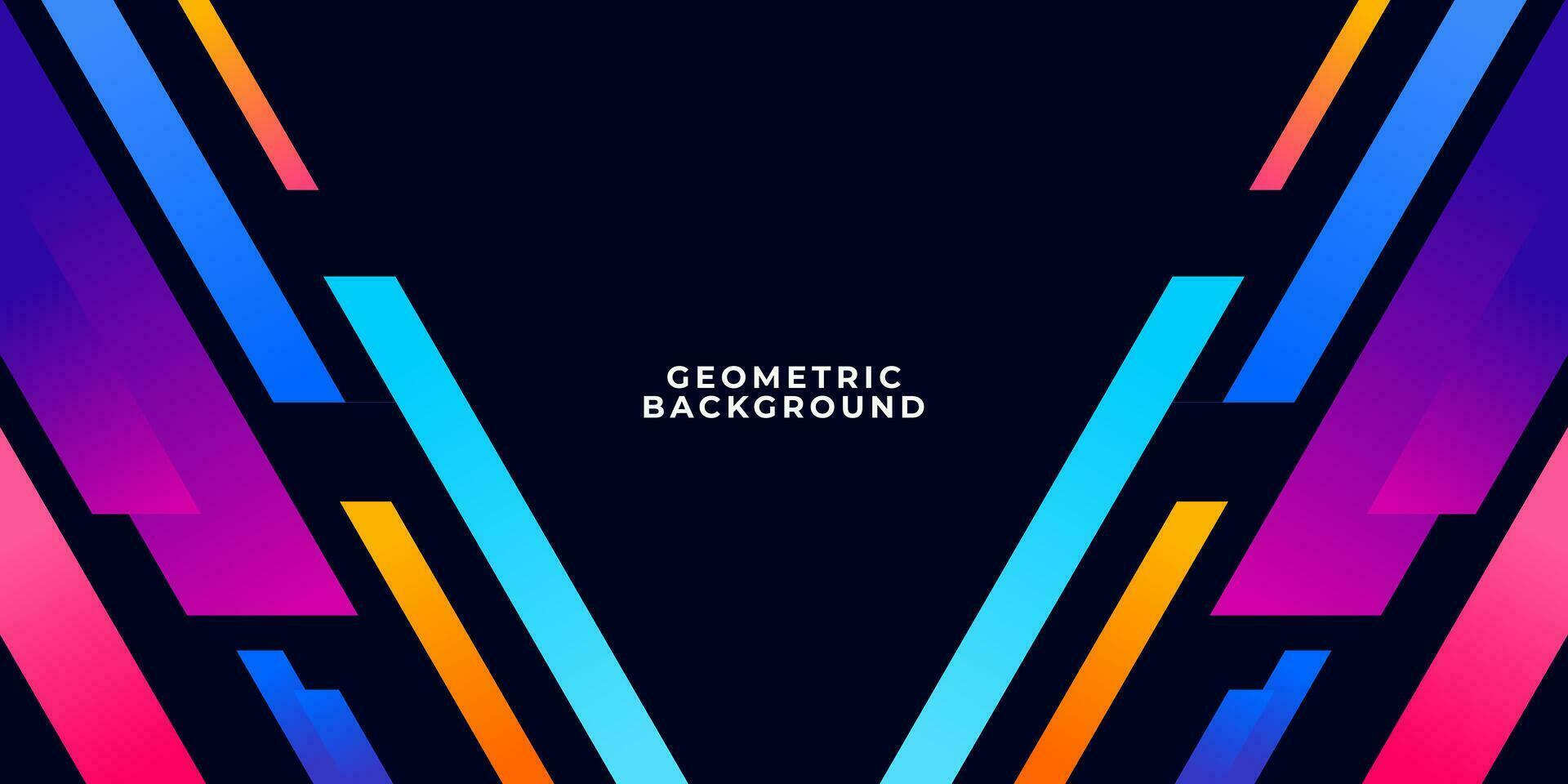 Premium colorful abstract background with geometric gradient modern shapes vector