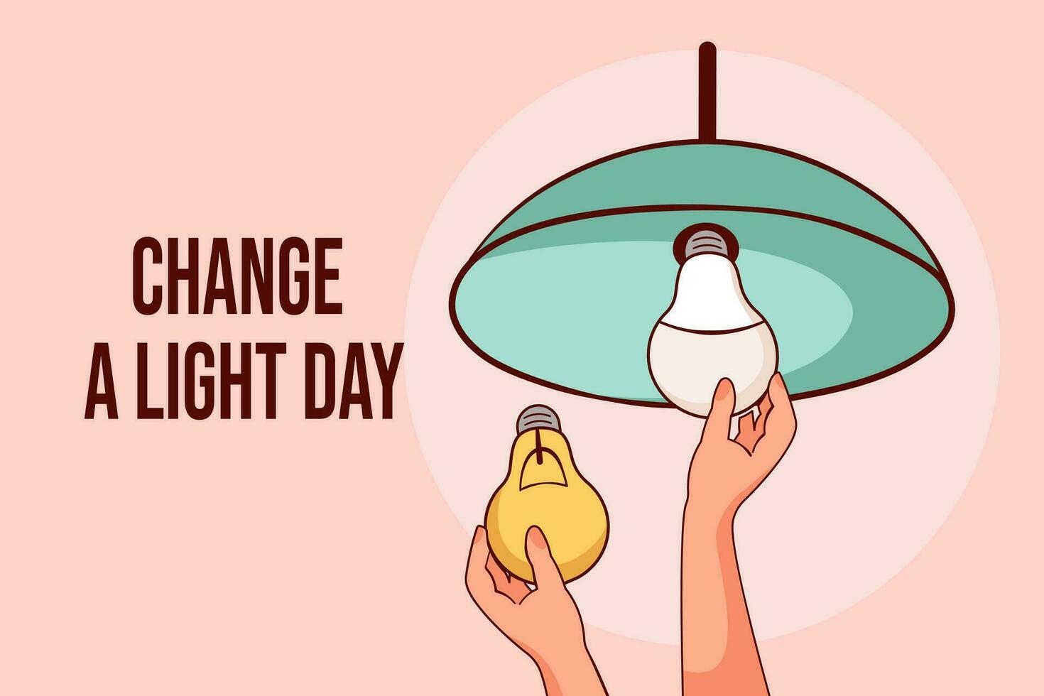 Change A Light Day. Eco light 29747667 Vector Art at Vecteezy