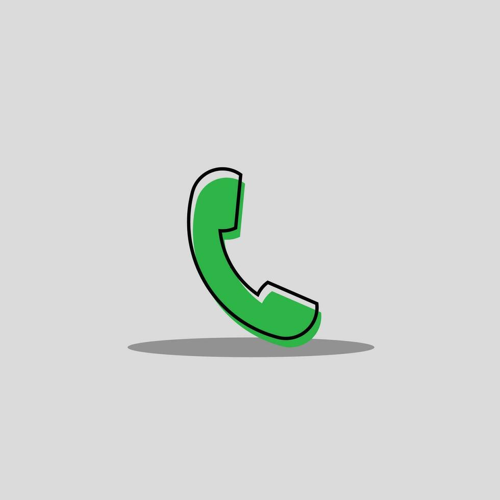 Telephone icon vector