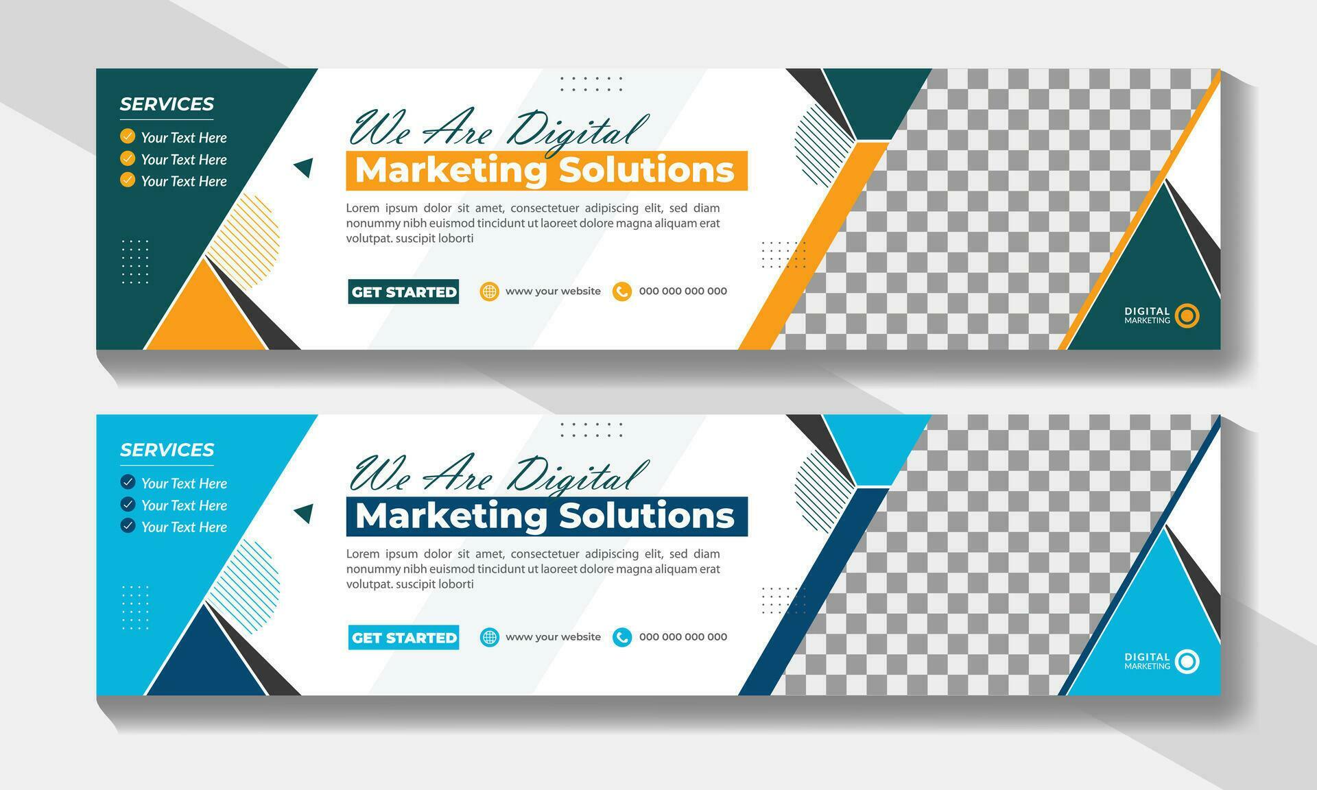 Digital Marketing Agency Social Media Cover Page or Corporate Business ...