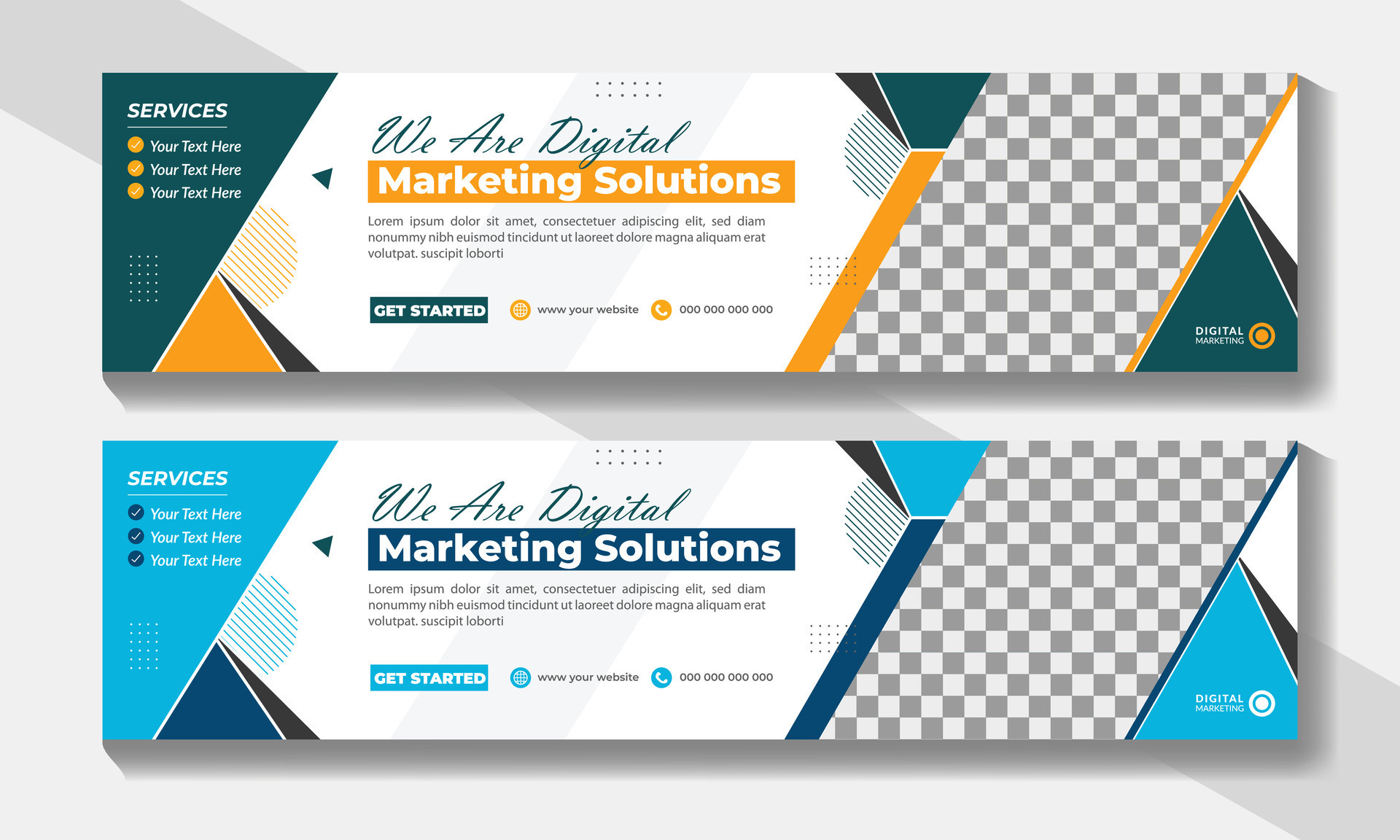 Digital Marketing Agency Social Media Cover Page or Corporate Business ...