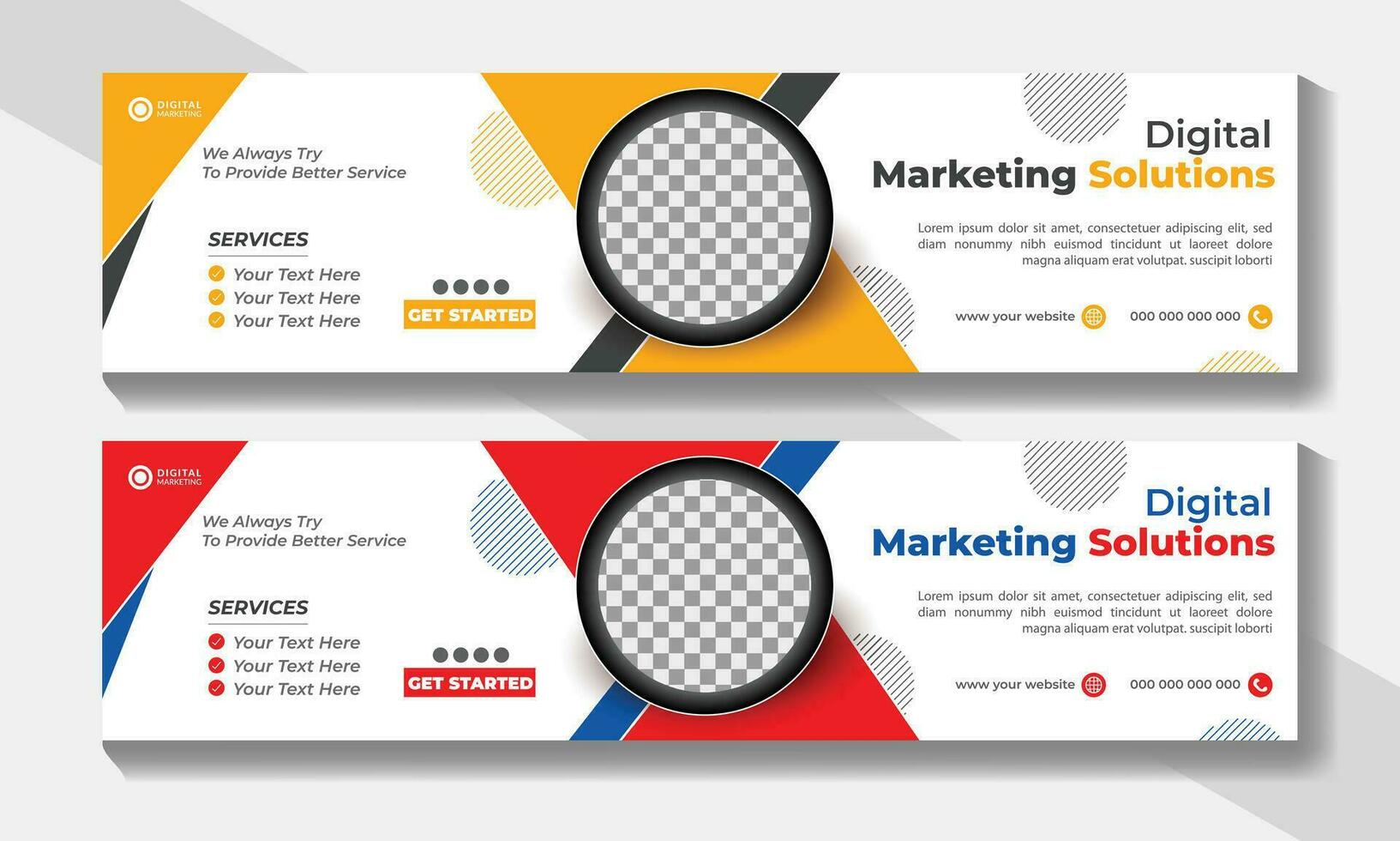 We are digital marketing solution social media cover template 29747937 ...