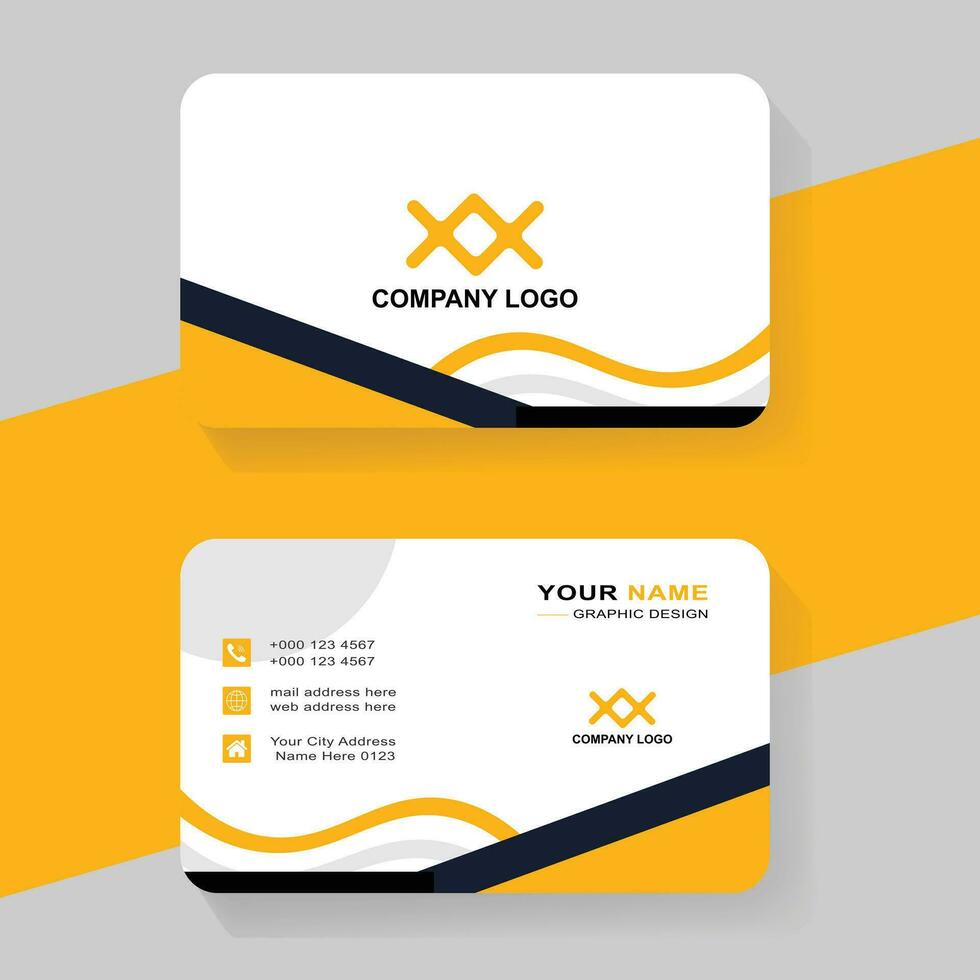 Creative busniess card design template free download on vecteezy vector