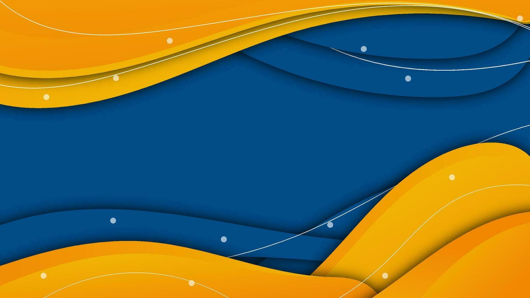 colorful wave art background, bright poster backdrop template vector