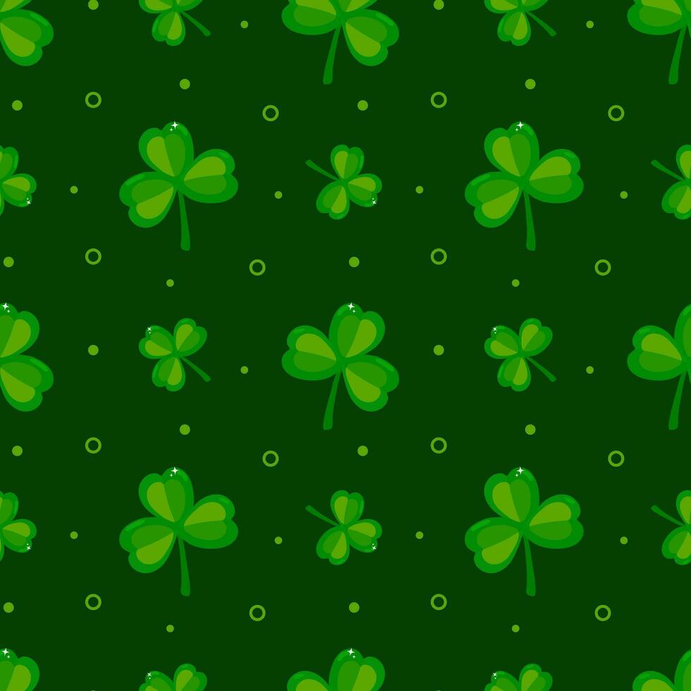 Clover leaves background. Suitable for Saint Patrick's Day, nature concept, and other. vector