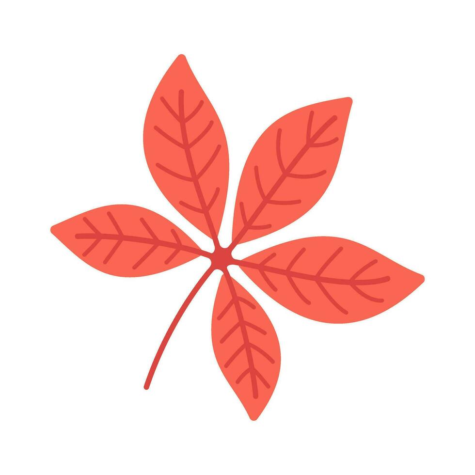 Beautiful leaf composition. Leaves change color in autumn vector