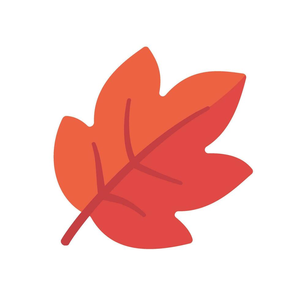 Beautiful leaf composition. Leaves change color in autumn vector