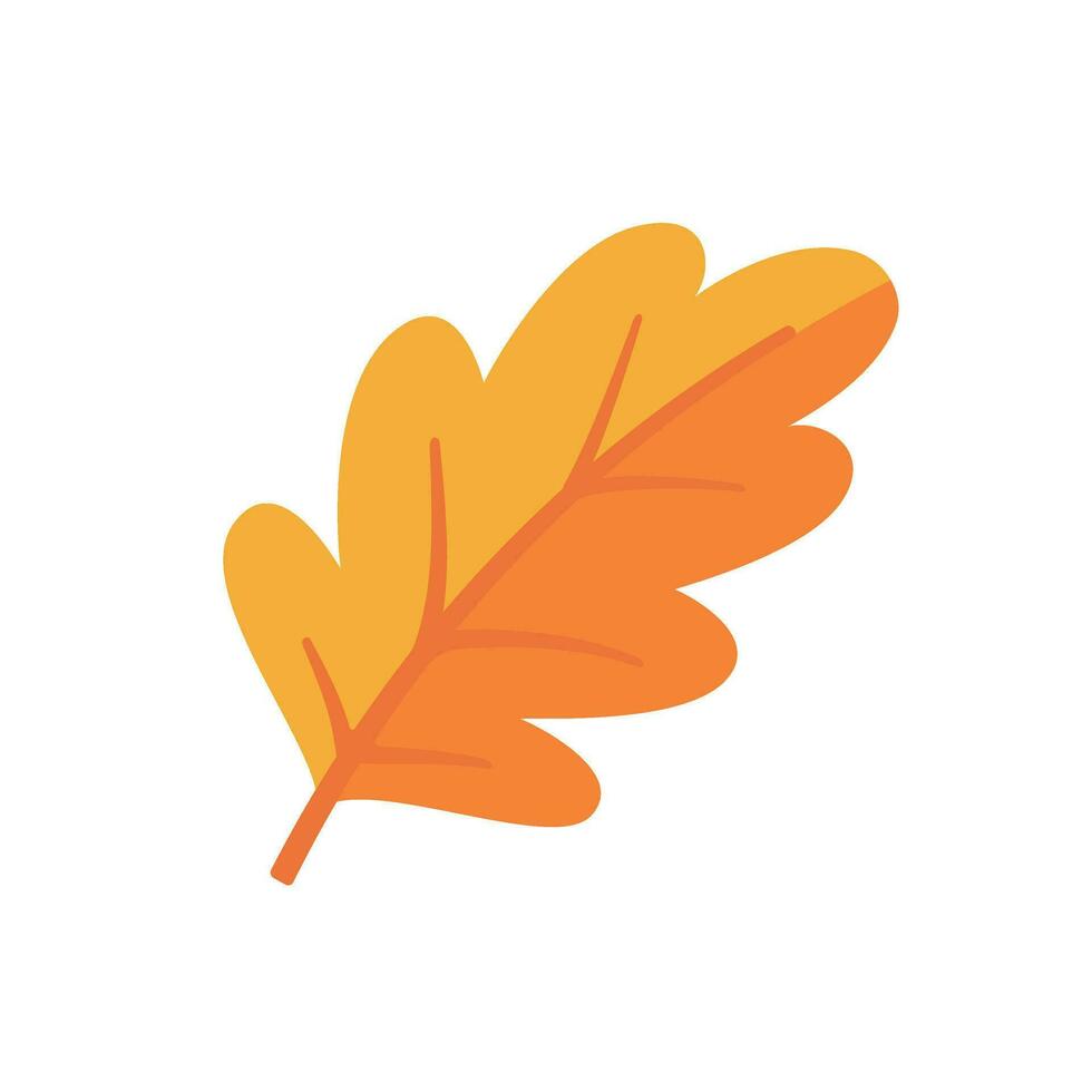 Beautiful leaf composition. Leaves change color in autumn vector