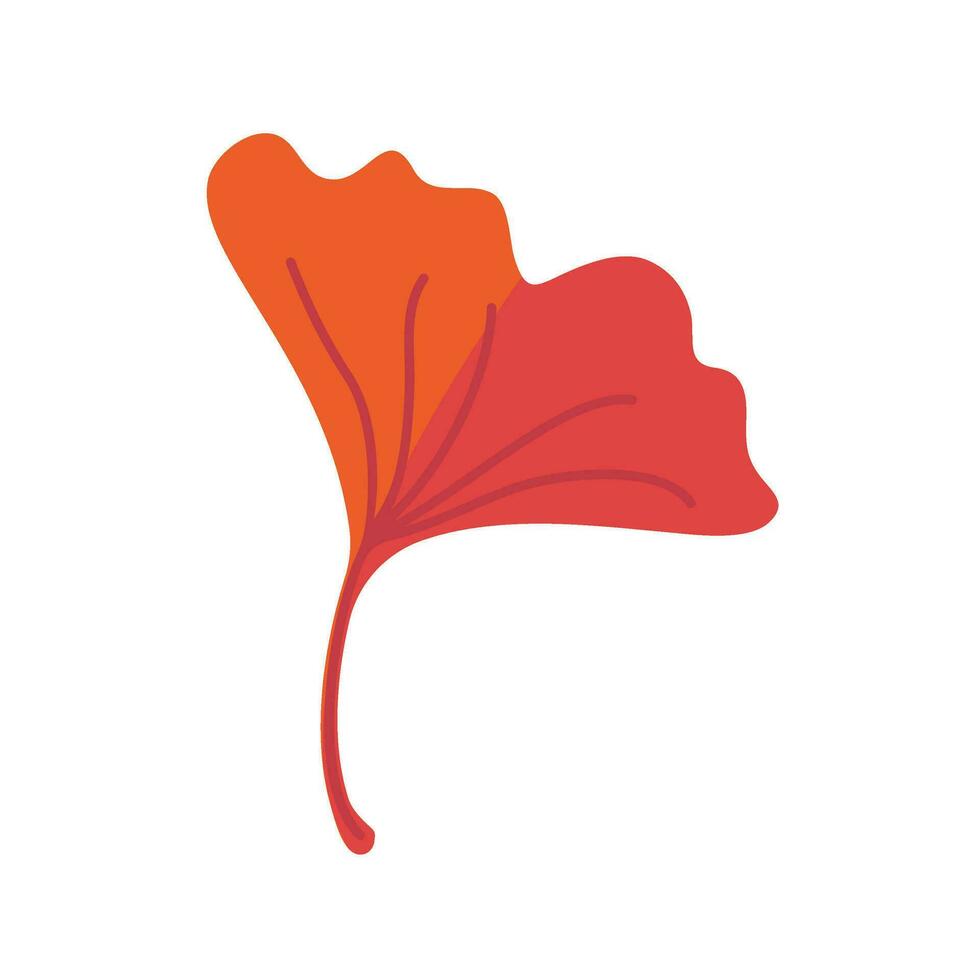 Beautiful leaf composition. Leaves change color in autumn vector